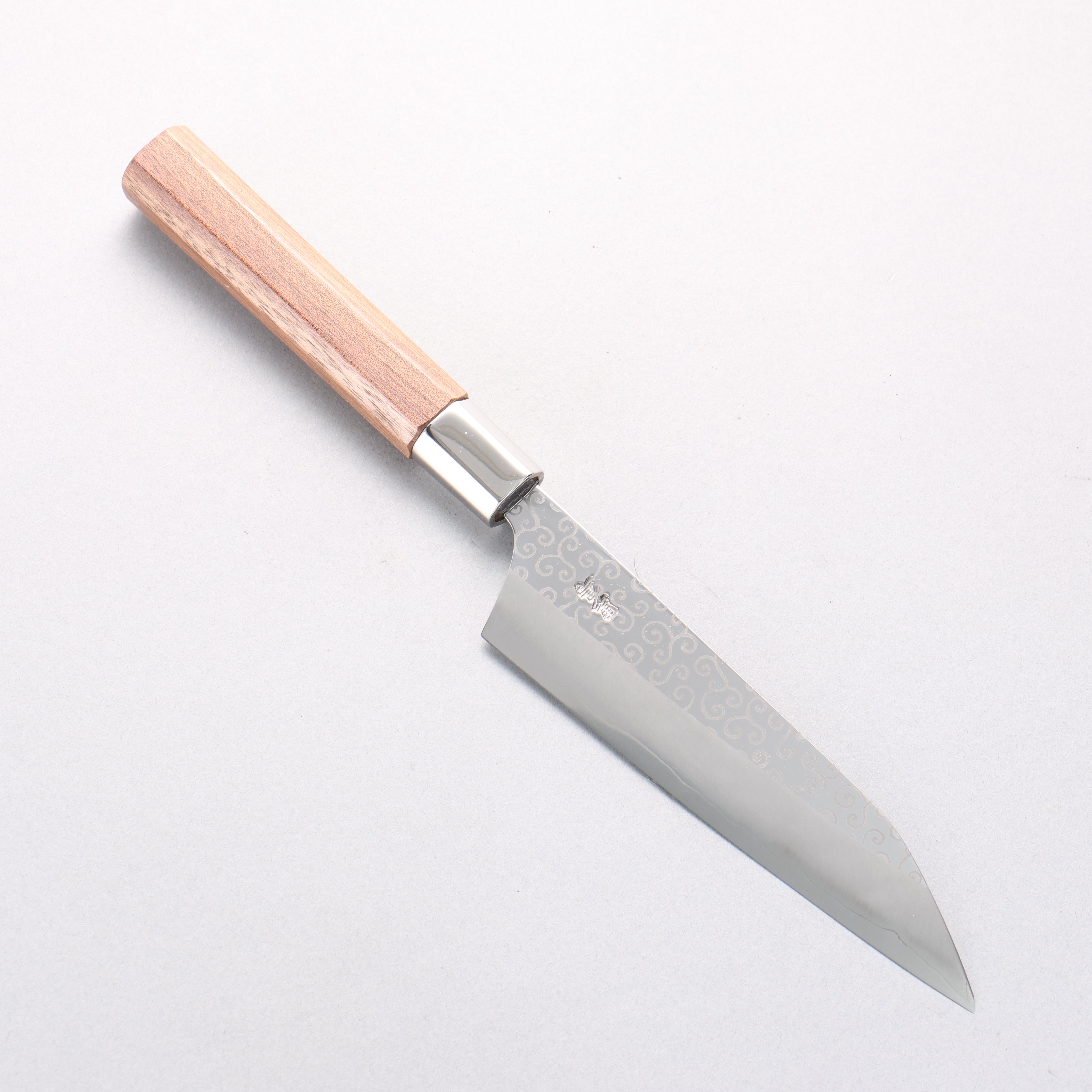 Kurotori Silver Steel No.3 Migaki Finished Petty-Utility 150mm Walnut Handle Karakusa - Japanny - Best Japanese Knife