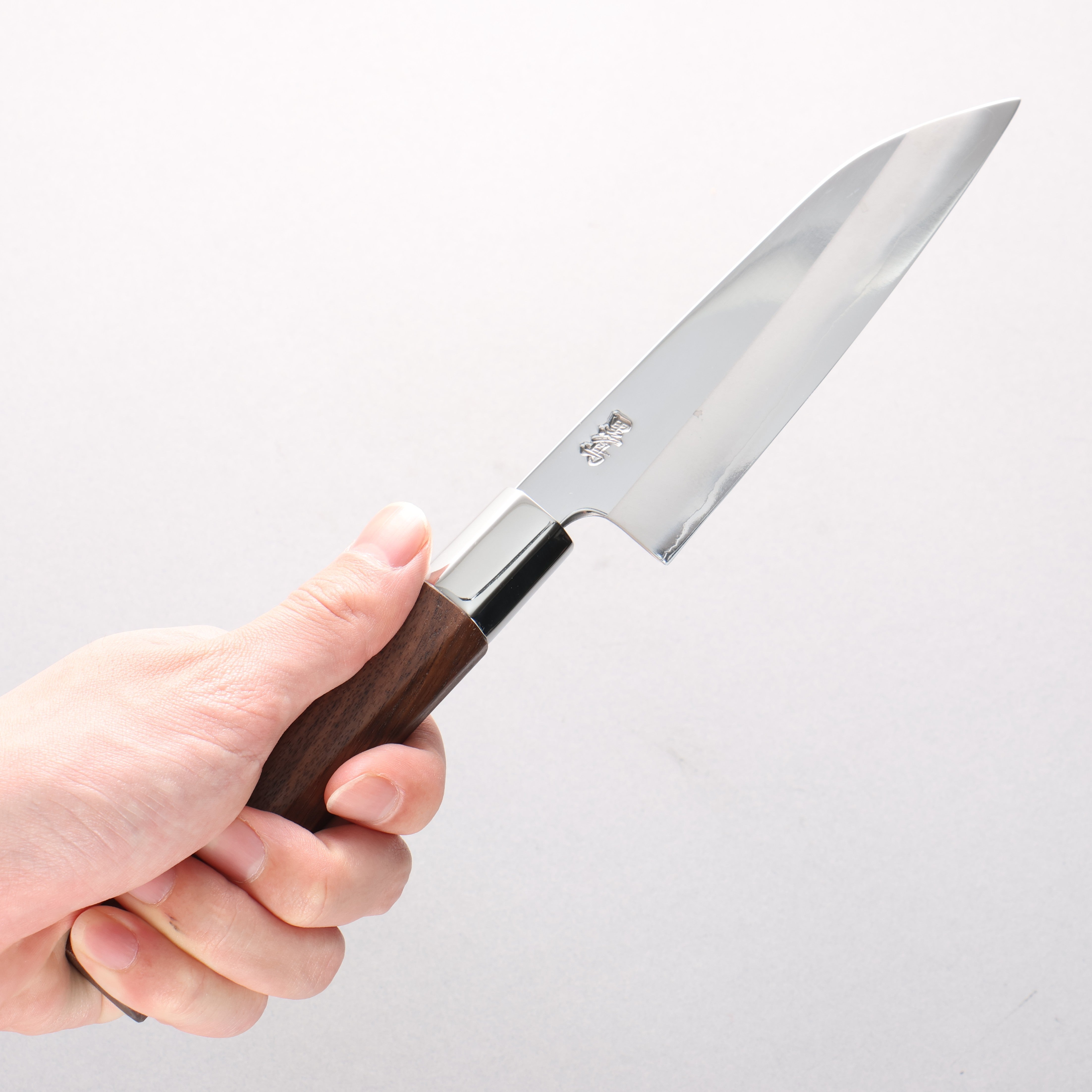 Kurotori Silver Steel No.3 Migaki Finished Western Style 135mm Walnut Handle - Japanny - Best Japanese Knife