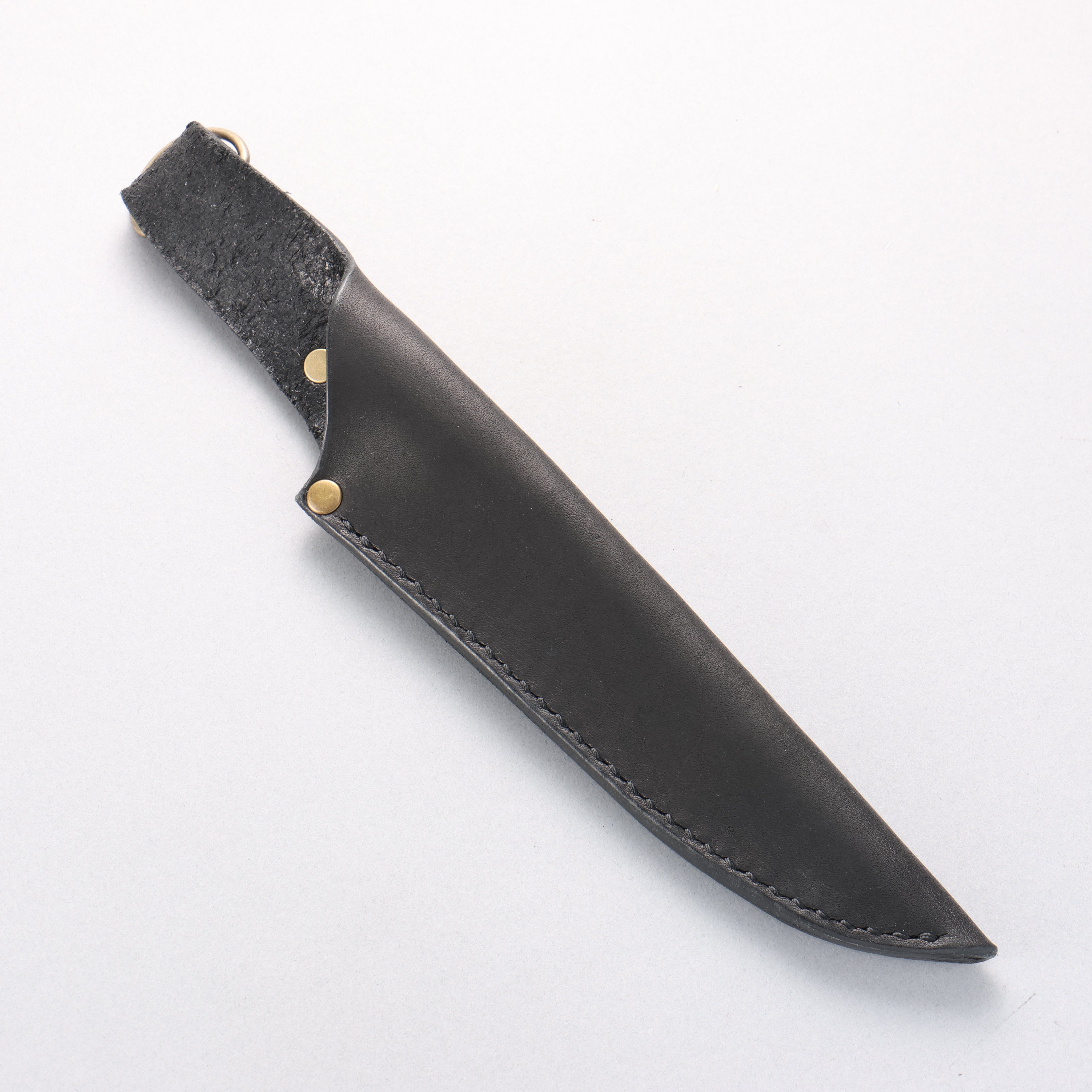 Kurotori Octagonal Silver Steel No.3 Migaki Finished Petty-Utility 150mm Walnut Handle with Sheath - Japanny - Best Japanese Knife