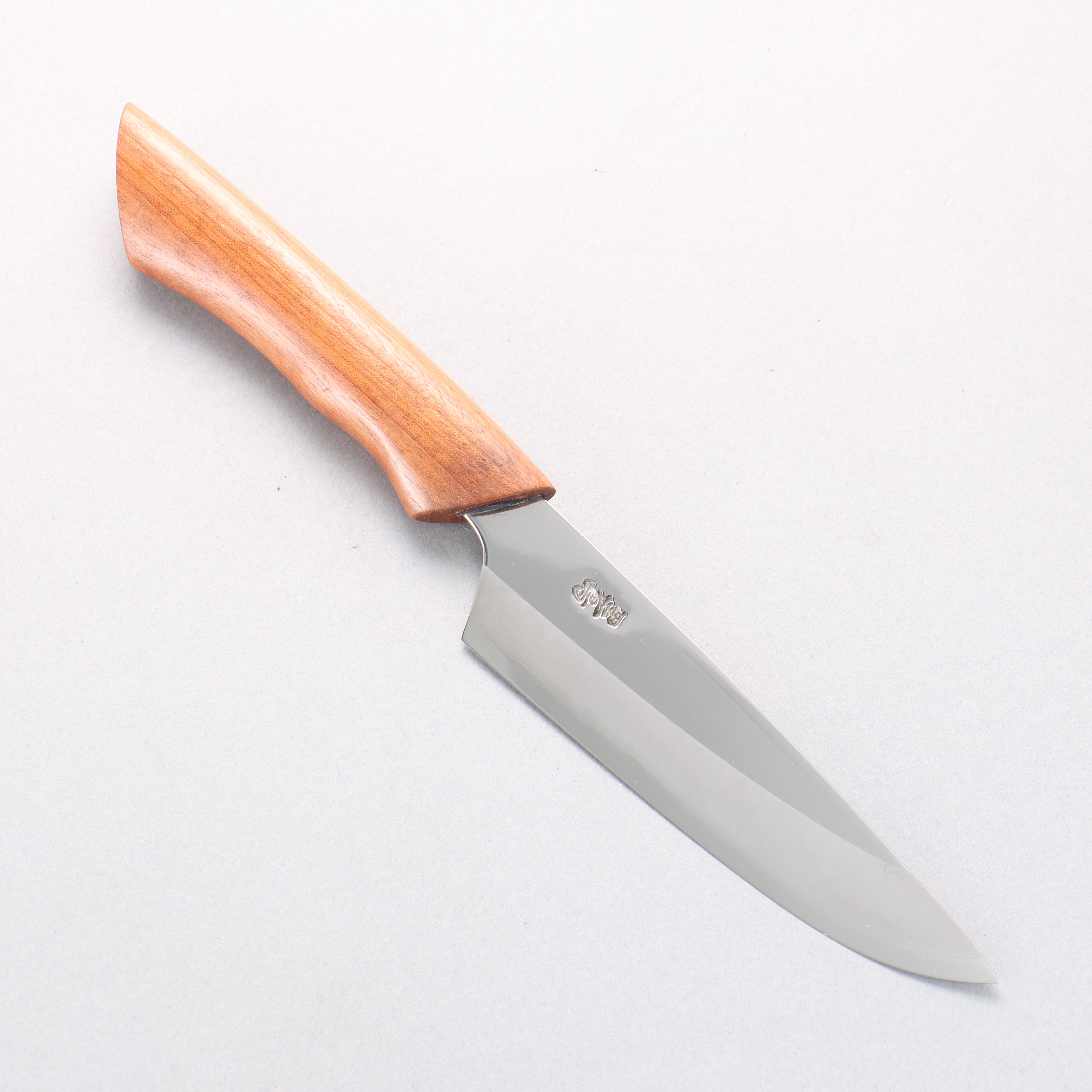 Kurotori Silver Steel No.3 Migaki Finished Petty-Utility 135mm Chinese Quince Handle with Sheath - Japanny - Best Japanese Knife