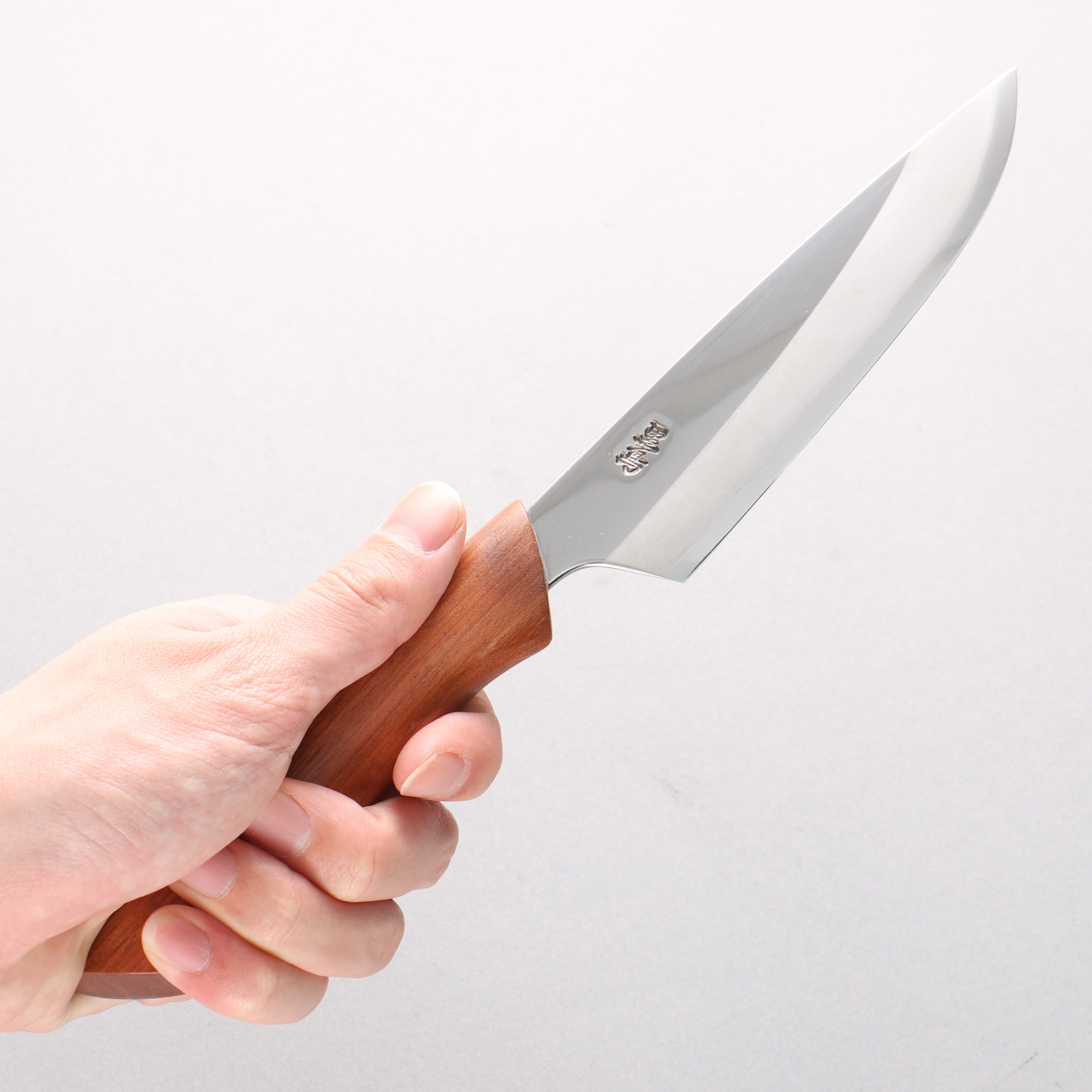 Kurotori Silver Steel No.3 Migaki Finished Petty-Utility 135mm Chinese Quince Handle with Sheath - Japanny - Best Japanese Knife