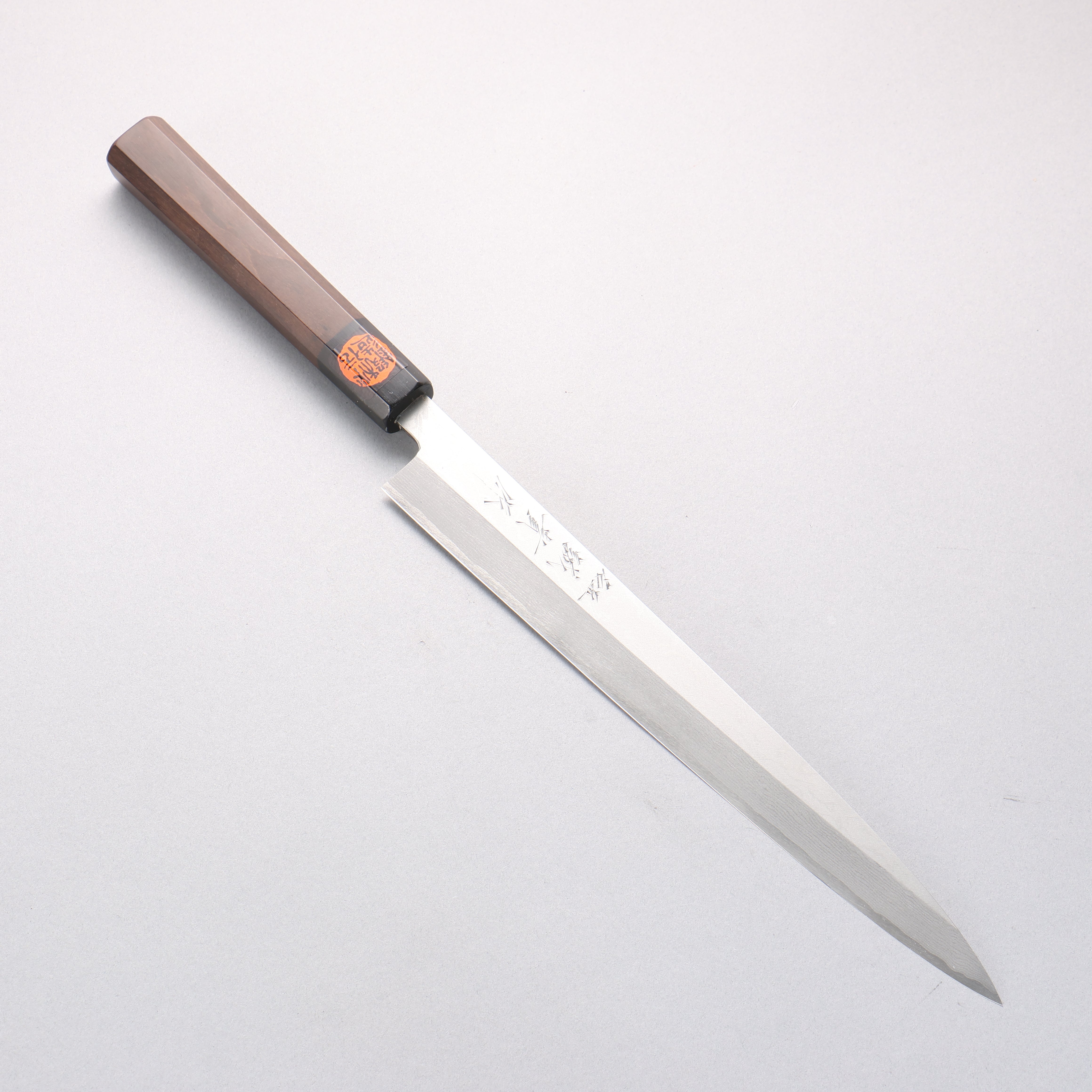 Shigeki Tanaka Senko VG10 Damascus Yanagiba 270mm Walnut Handle - Japanny - Best Japanese Knife