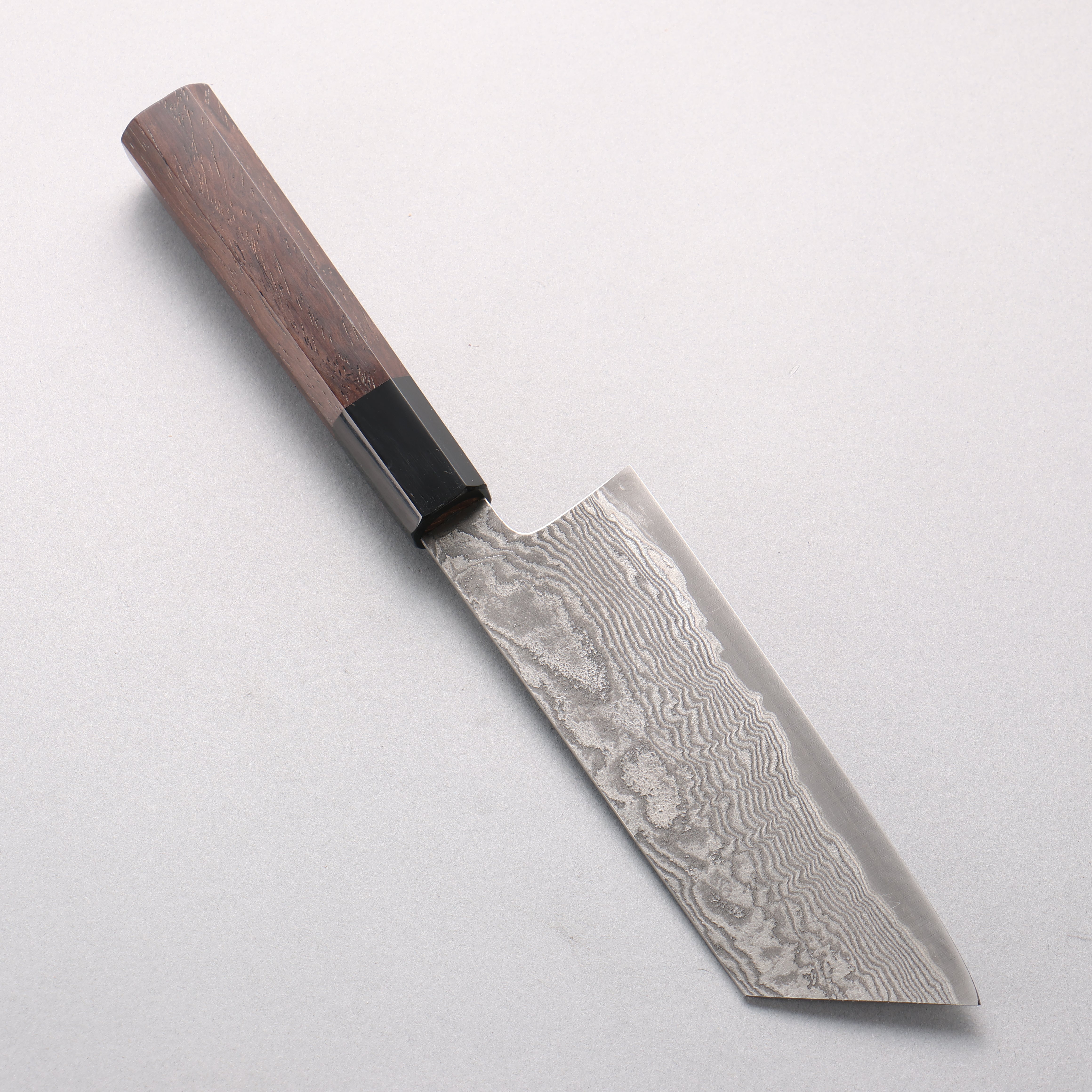Shigeki Tanaka Harukaze SG2 Damascus Nakiri 165mm Walnut Handle - Japanny - Best Japanese Knife