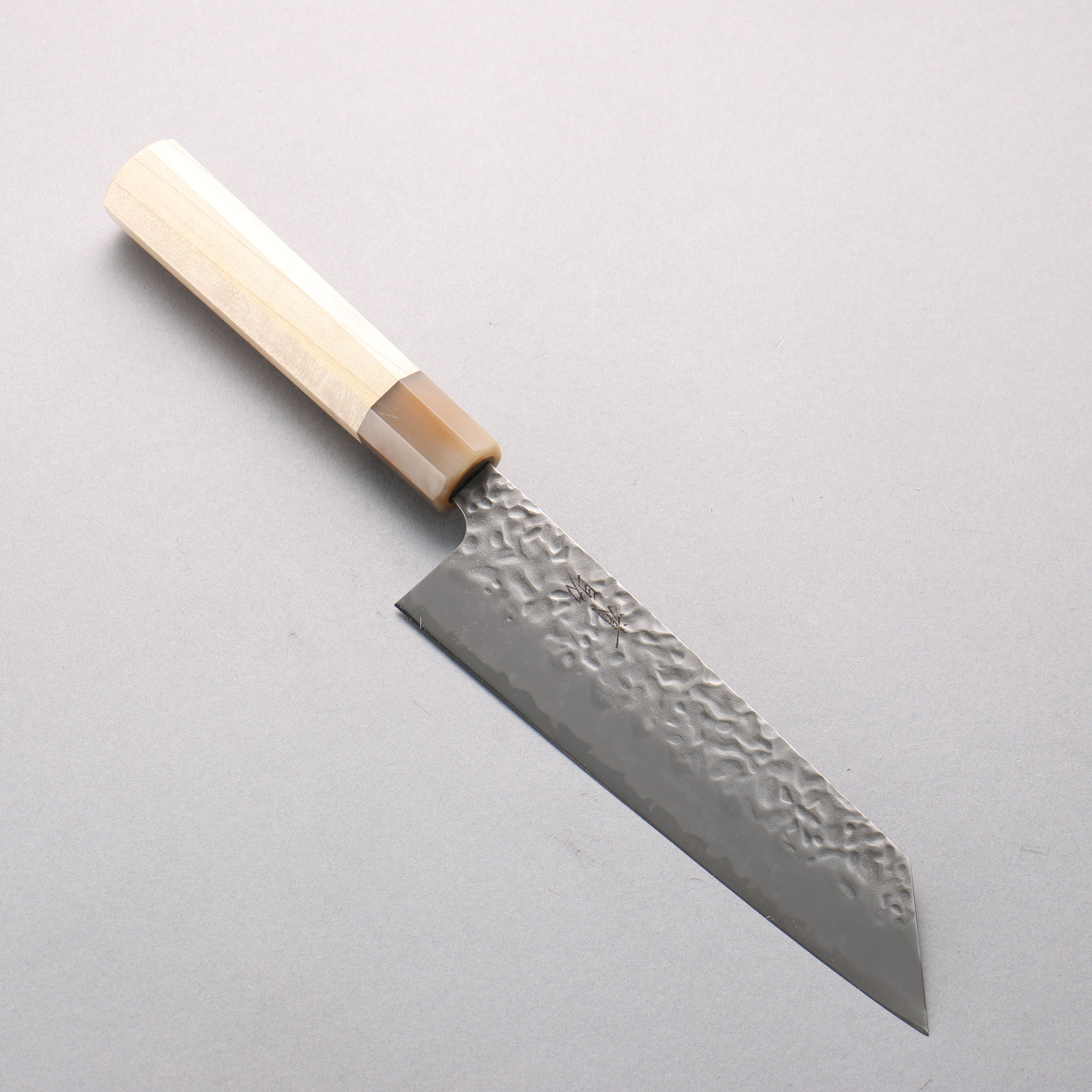 Seisuke Kumo White Steel No.1 Hammered Bunka 165mm Magnolia Handle - Japanny - Best Japanese Knife