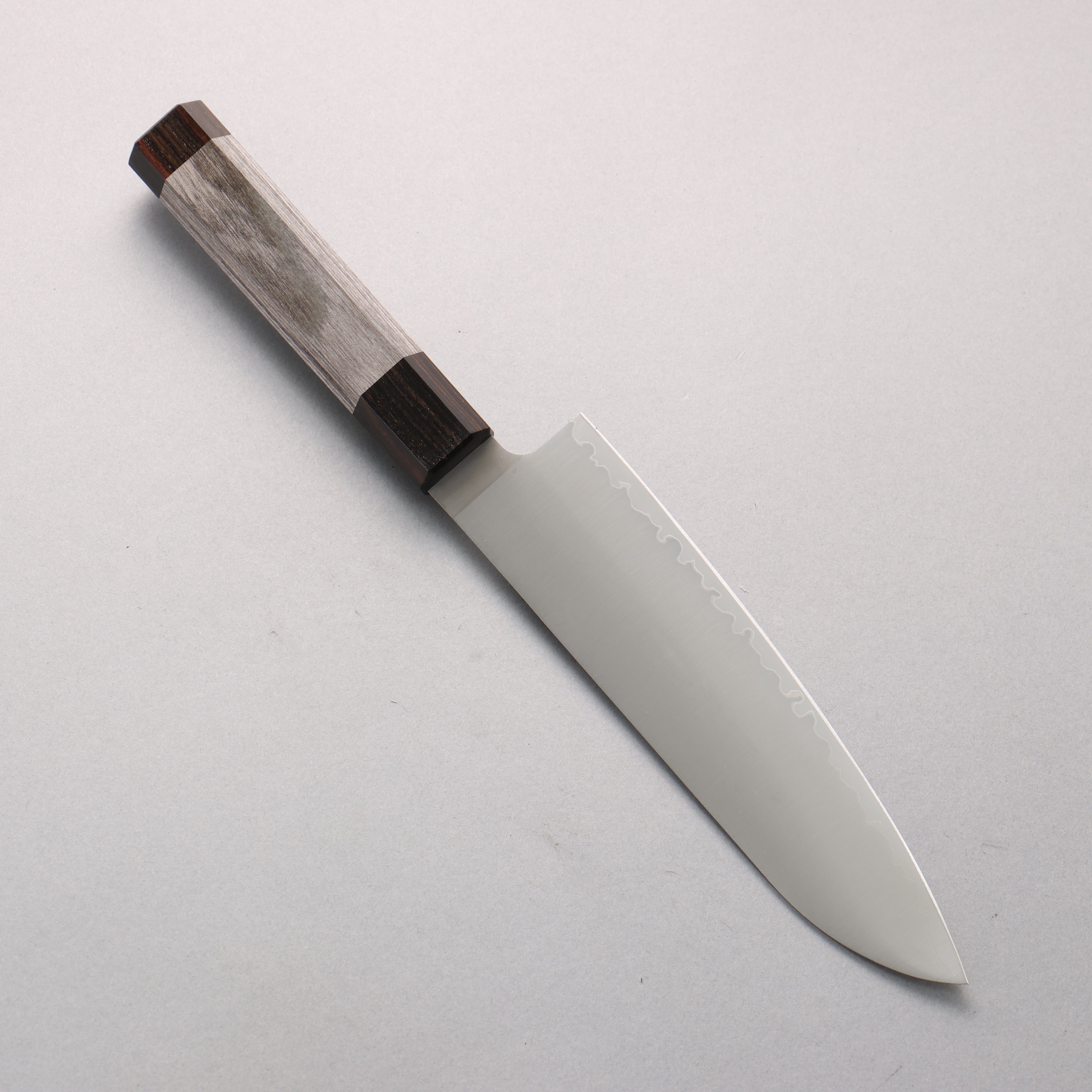 Kanetsune SG2 Santoku 180mm Gray Pakka wood Handle - Japanny - Best Japanese Knife