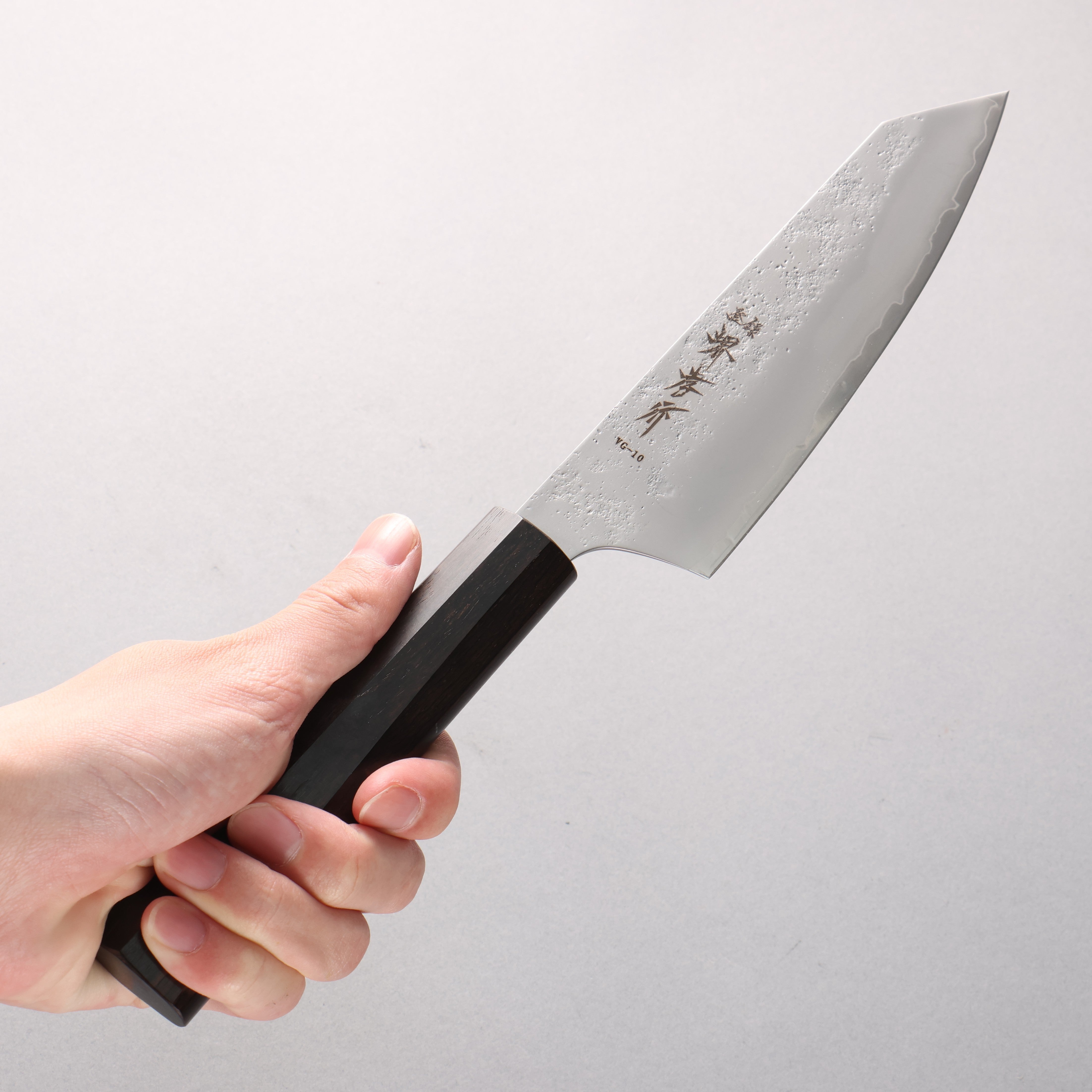Sakai Takayuki VG10 Nashiji Bunka 160mm Ebony Wood Handle - Japanny - Best Japanese Knife