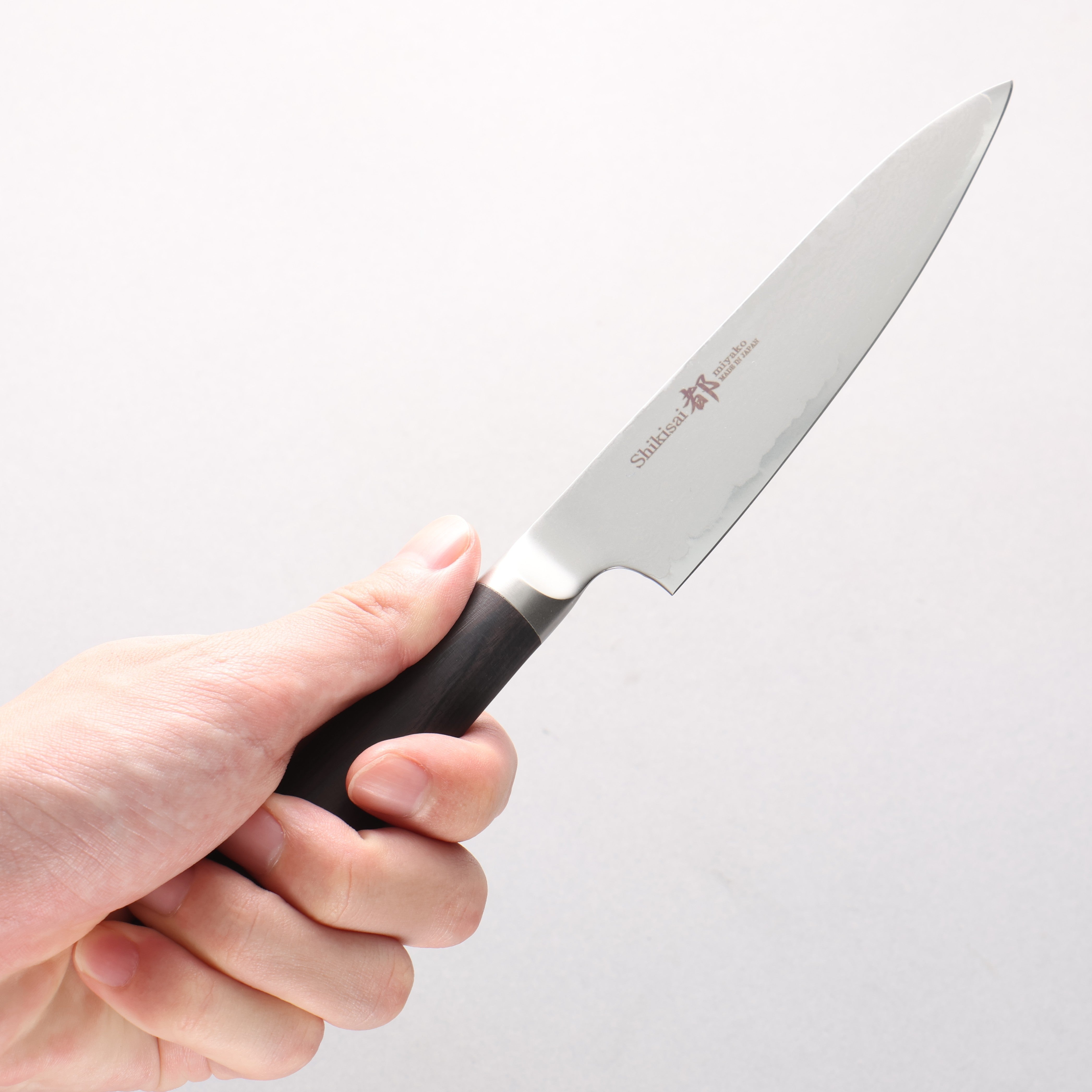 Miyako AUS8 33 Layer Damascus Petty-Utility 130mm - Japanny - Best Japanese Knife