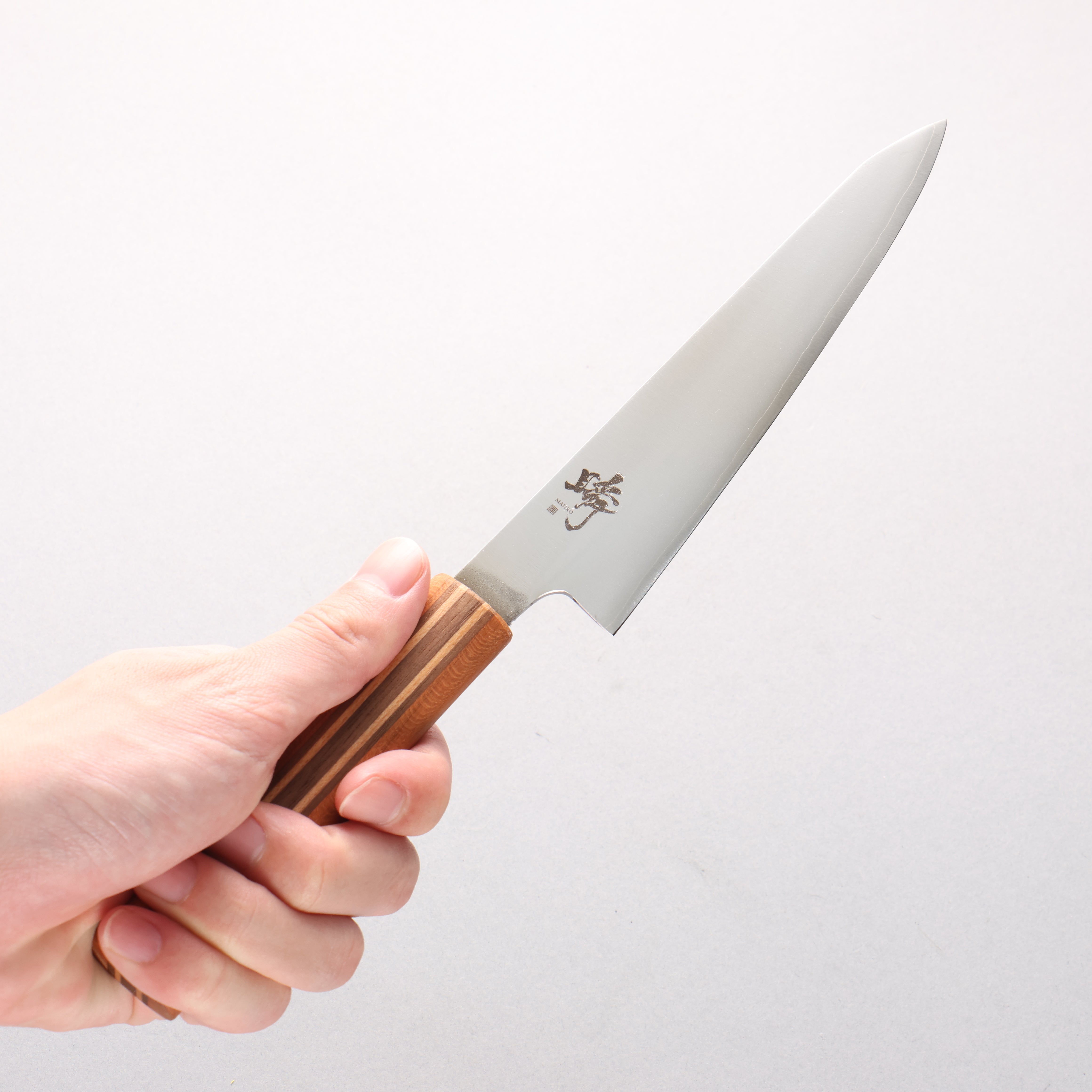 Shigeki Tanaka Majiro Silver Steel Nr. 3 Petty-Utility 150 mm Ahorn, Kirsche, Walnussgriff