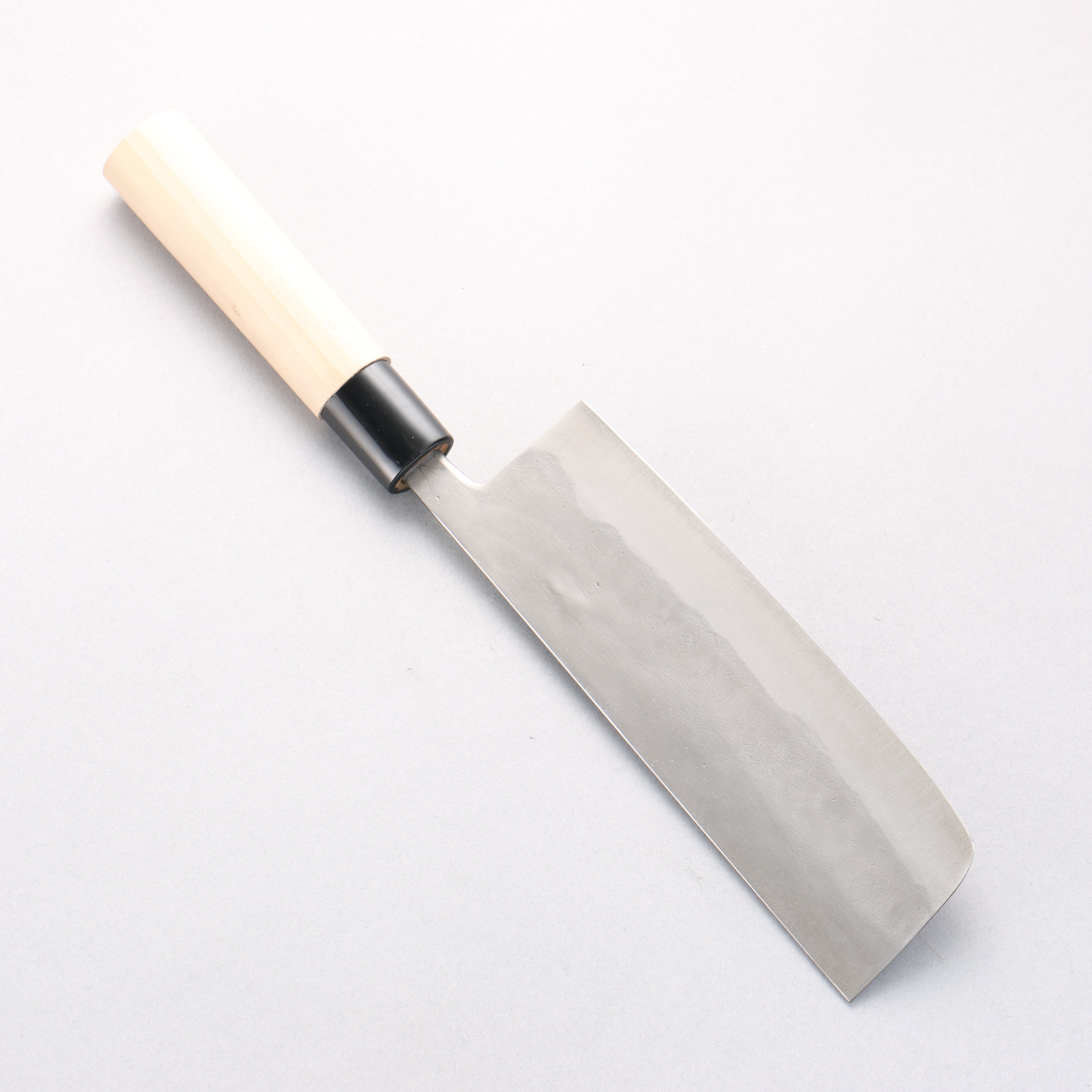 Fujiwara Teruyasu White Steel No.1 Nashiji Nakiri 165mm Magnolia Handle - Japanny - Best Japanese Knife