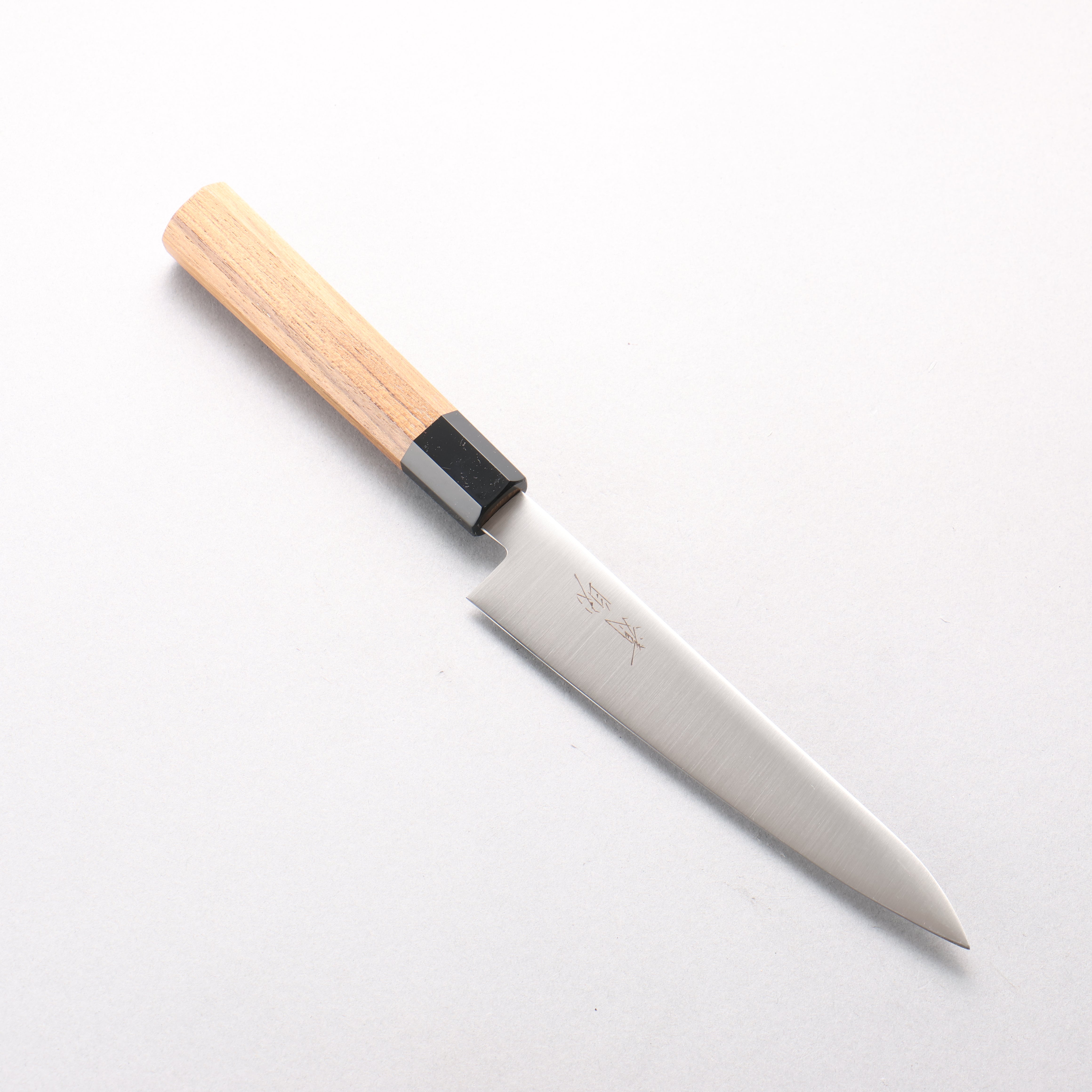 Seisuke Stainless Steel Petty-Utility 150mm Teak (ferrule: Black Plastic) Handle