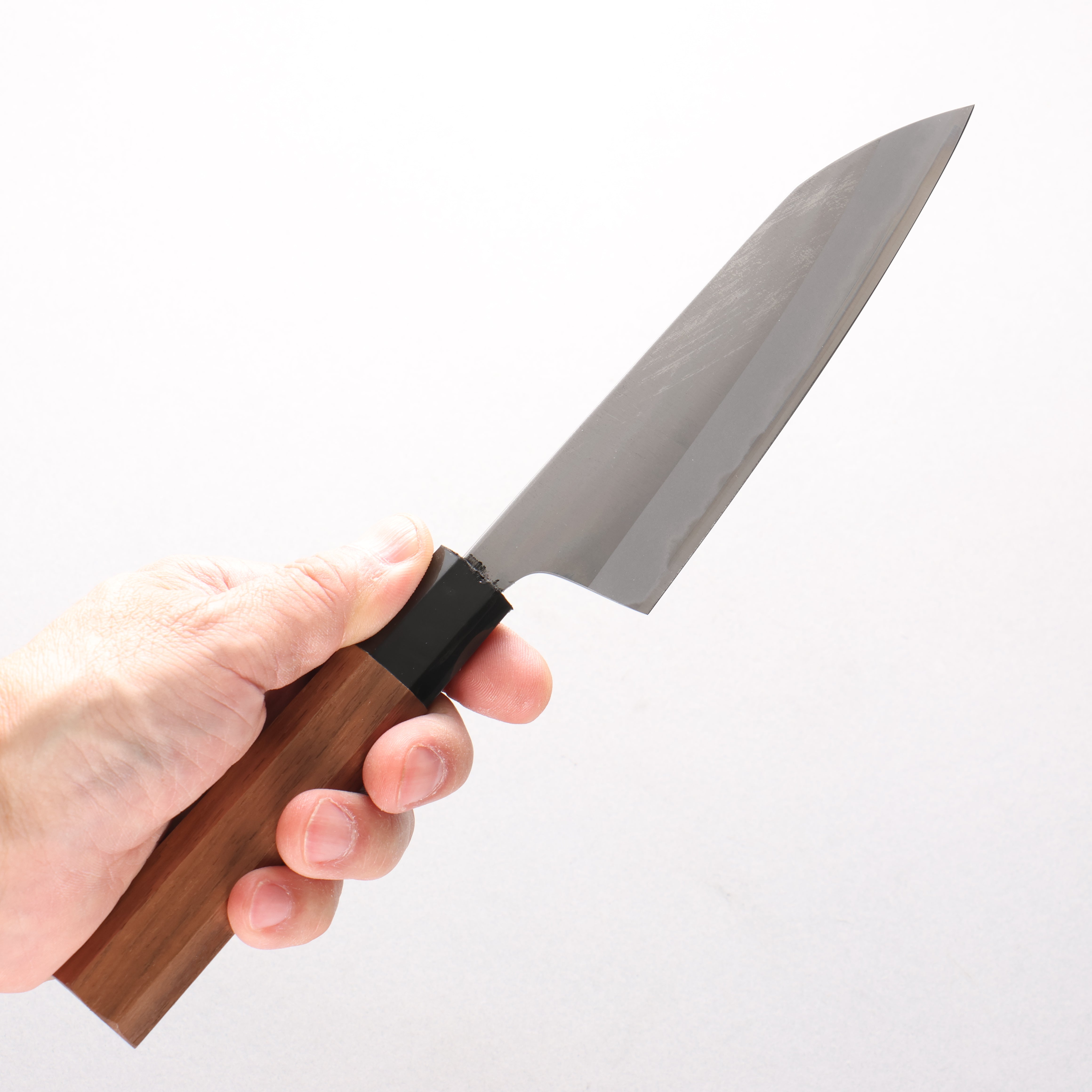 Daisuke Nishida White Steel No.1 Migaki Finished Petty-Utility 130mm Walnut Handle - Japanny - Best Japanese Knife