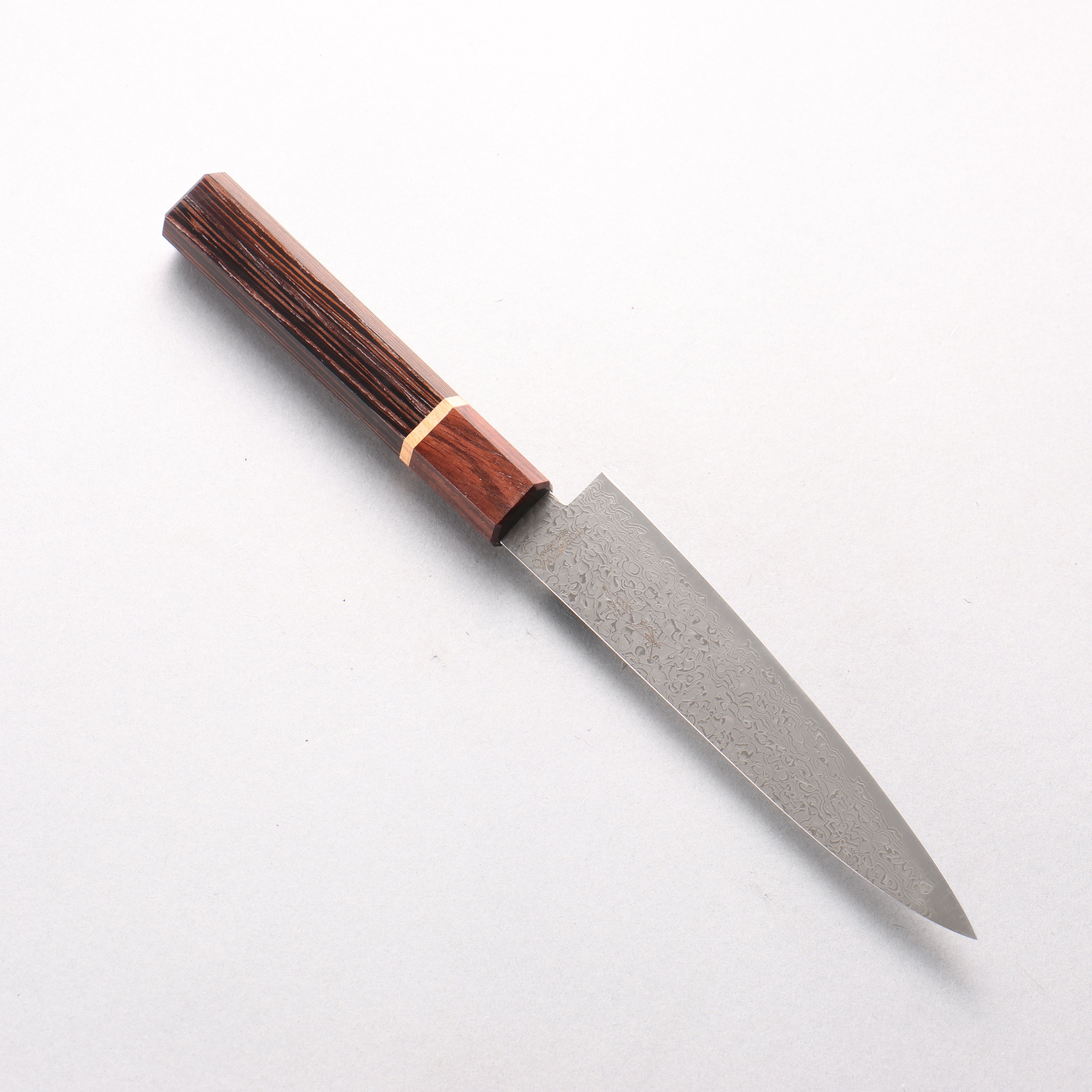 Toshitaka VG10 65 Layer Damascus Petty-Utility 135mm Wenge with Cherry Ring (ferrule: Rosewood) Handle - Japanny - Best Japanese Knife