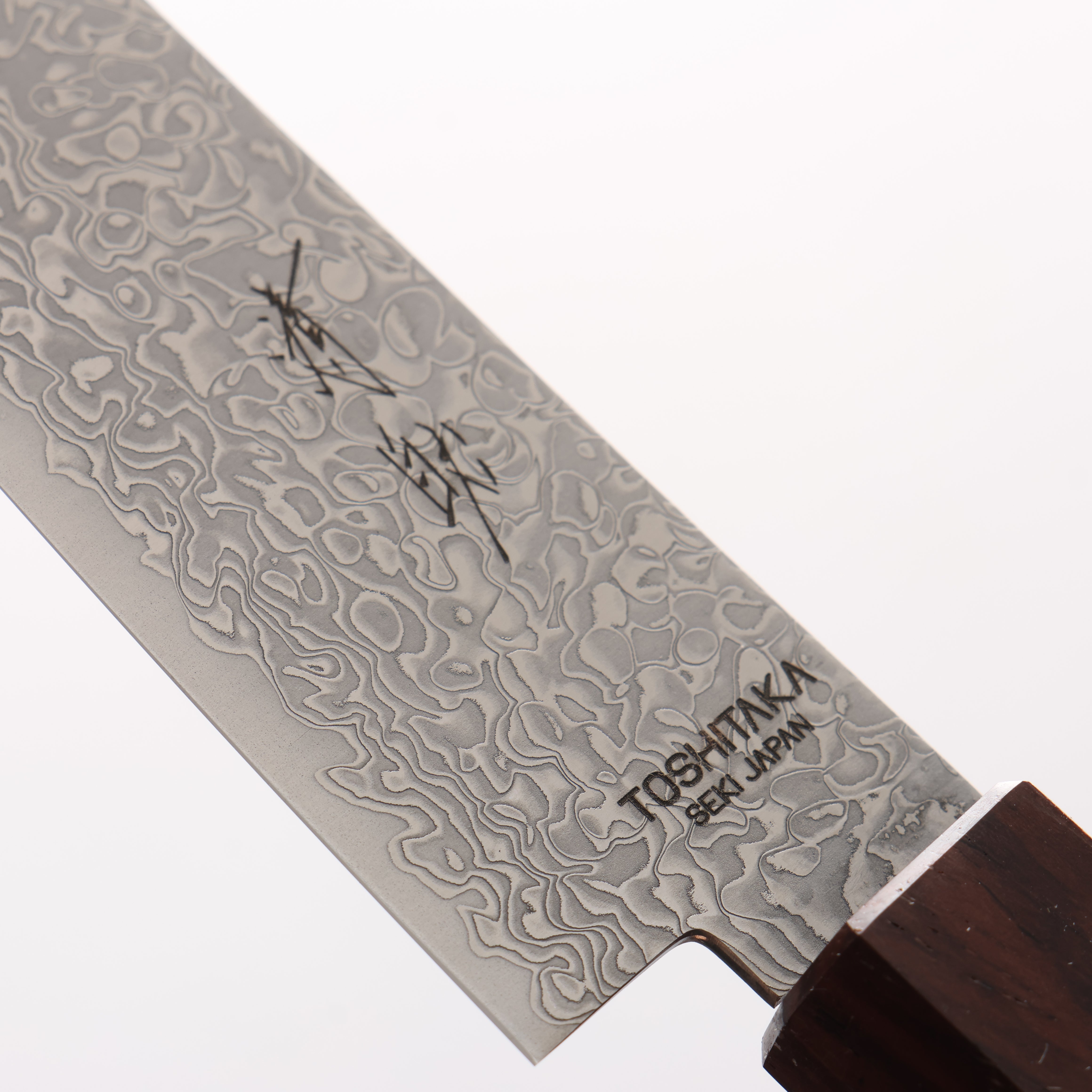 Toshitaka VG10 65 Layer Damascus Petty-Utility 135mm Wenge with Cherry Ring (ferrule: Rosewood) Handle - Japanny - Best Japanese Knife