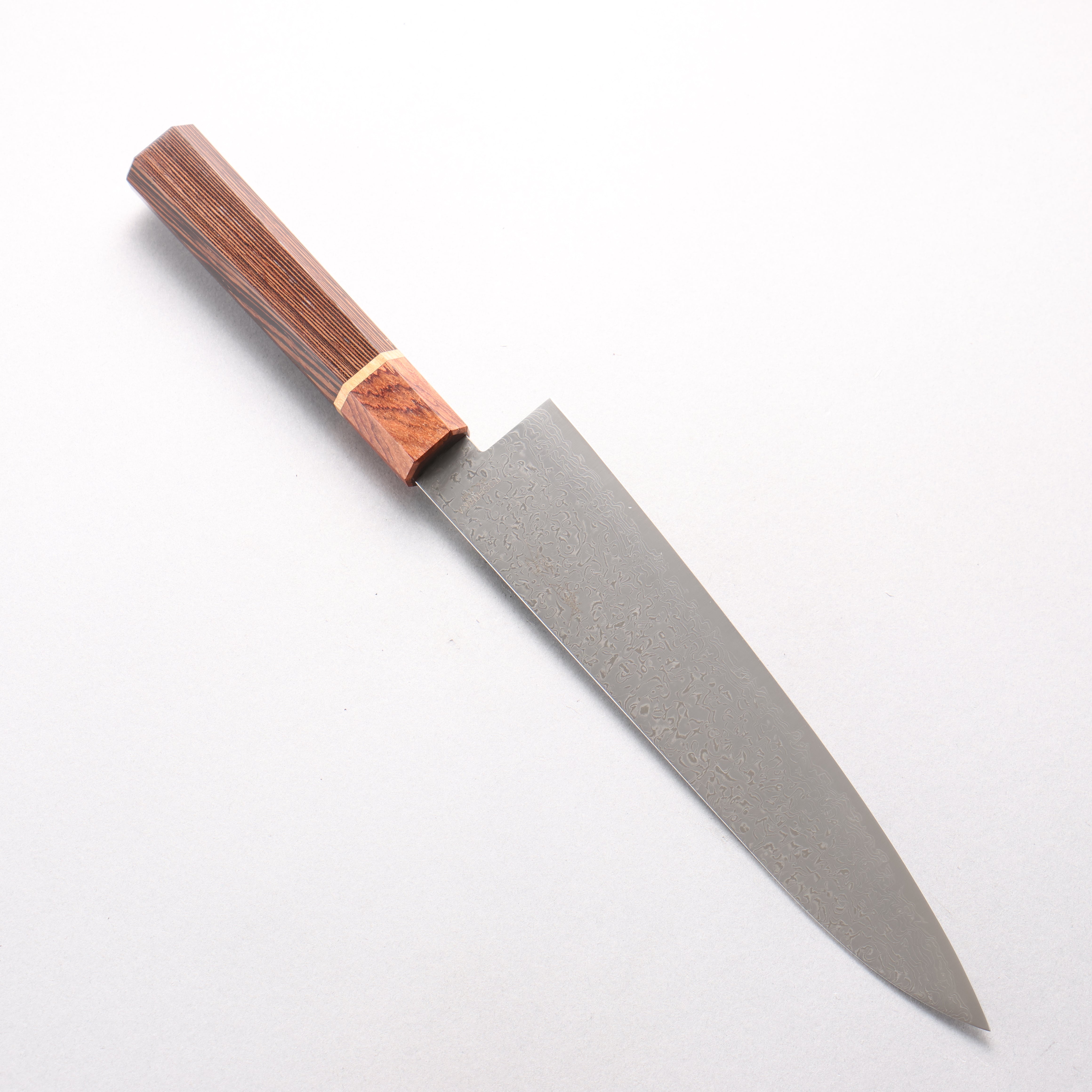 Toshitaka VG10 65 Layer Damascus Gyuto 210mm Wenge with Cherry Ring (ferrule: Rosewood) Handle - Japanny - Best Japanese Knife