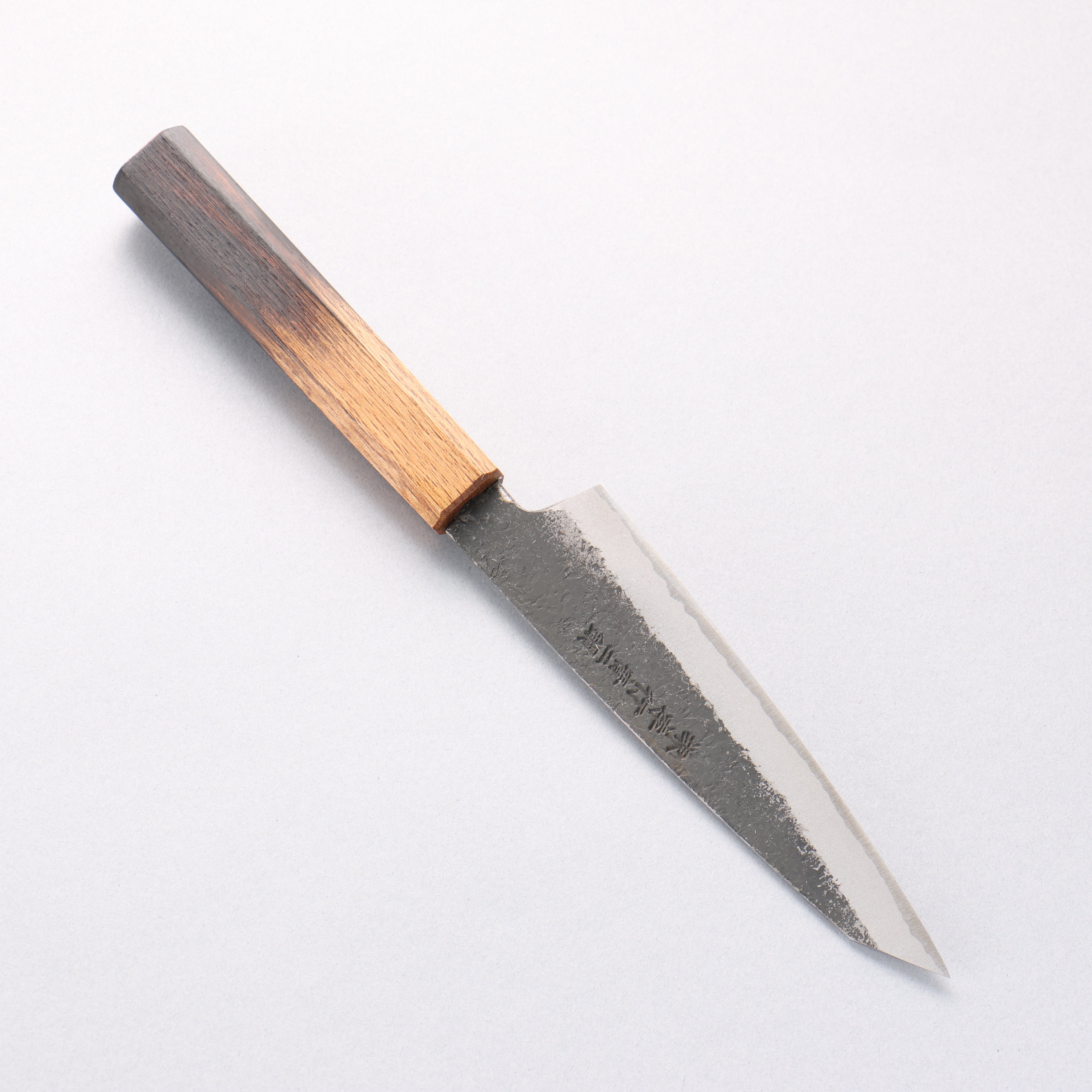 Sakai Takayuki Homura Guren Blue Steel No.2 Kurouchi Hammered Kiritsuke Petty-Utility 150mm Burnt Oak Handle