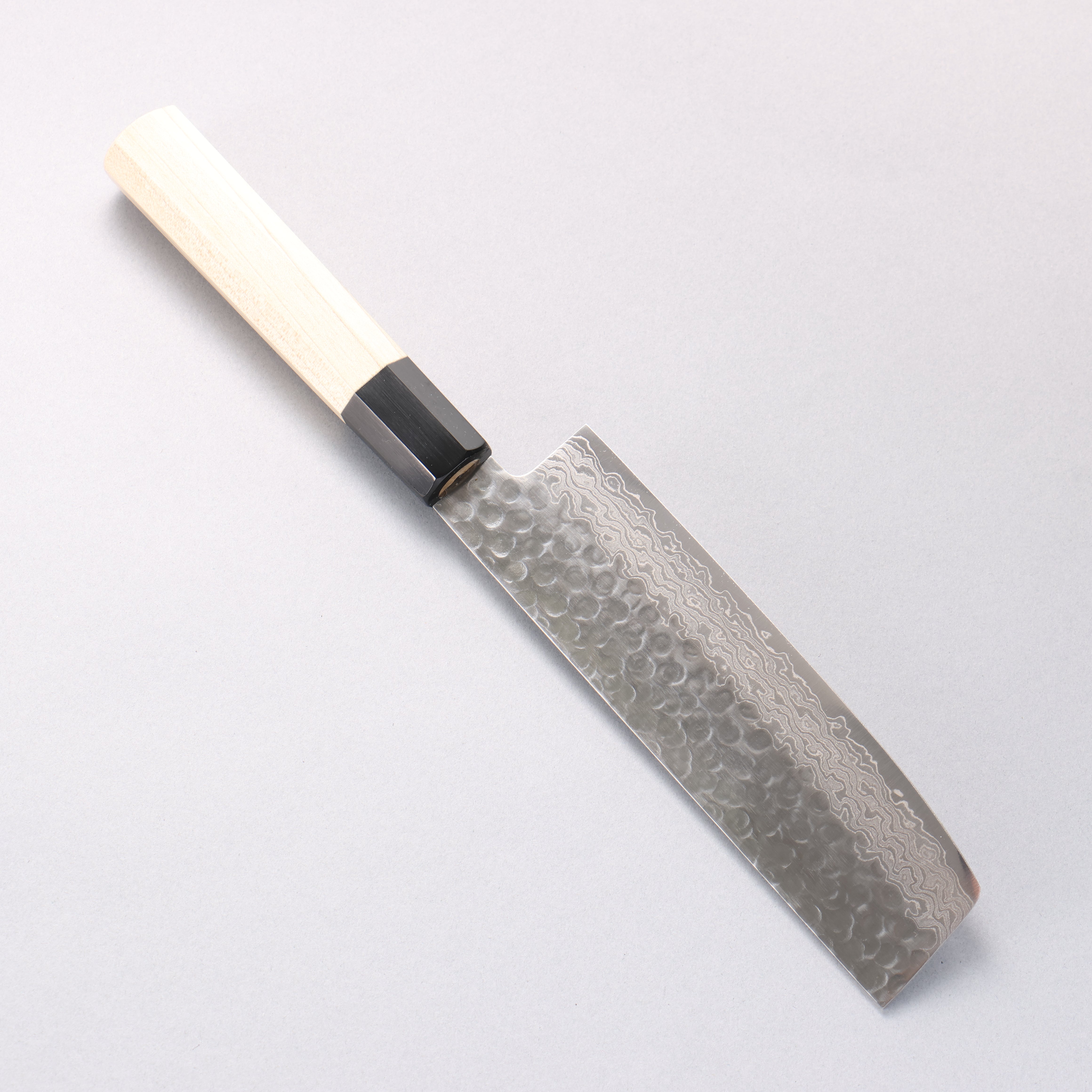 Sakai Takayuki AUS10 45 Layer Damascus Nakiri 160mm Magnolia Handle - Japanny - Best Japanese Knife