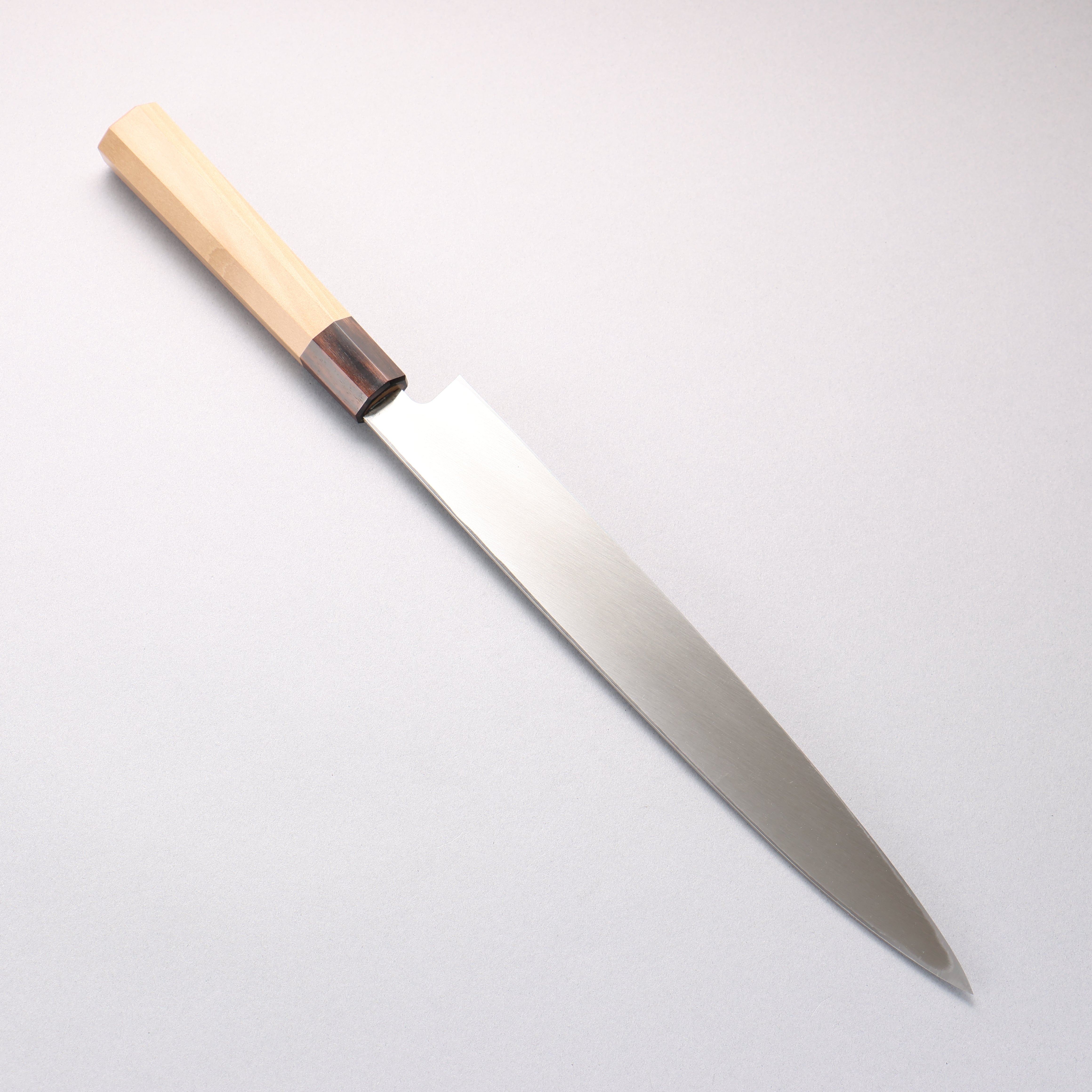 Seisuke AUS8 Yanagiba 270mm Magnolia (Ferrule: Striped Ebony) Handle Sushi School Model
