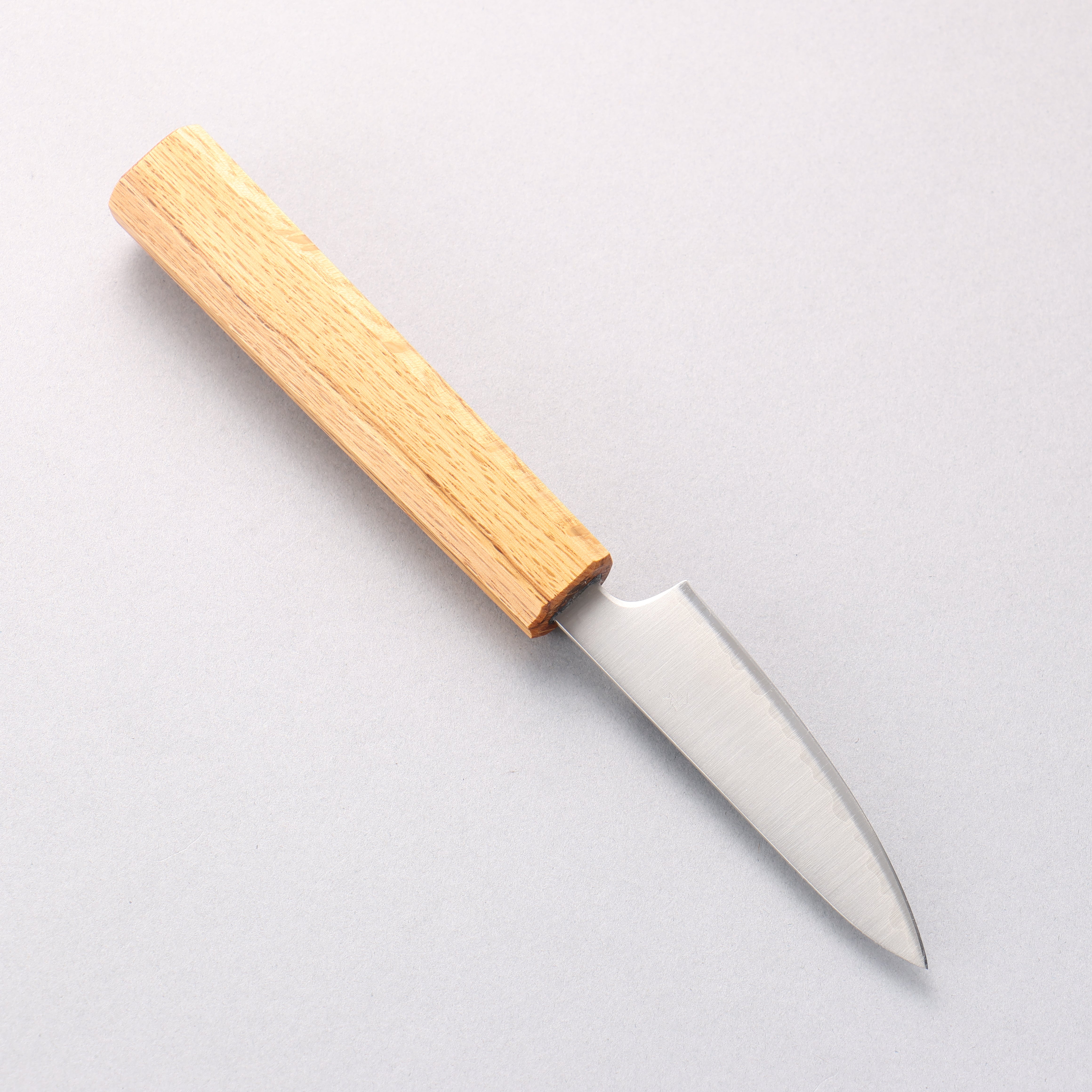 Seisuke Silver Steel No.3 Migaki Polish Finish Paring 80mm White Oak Handle - Japanny - Best Japanese Knife