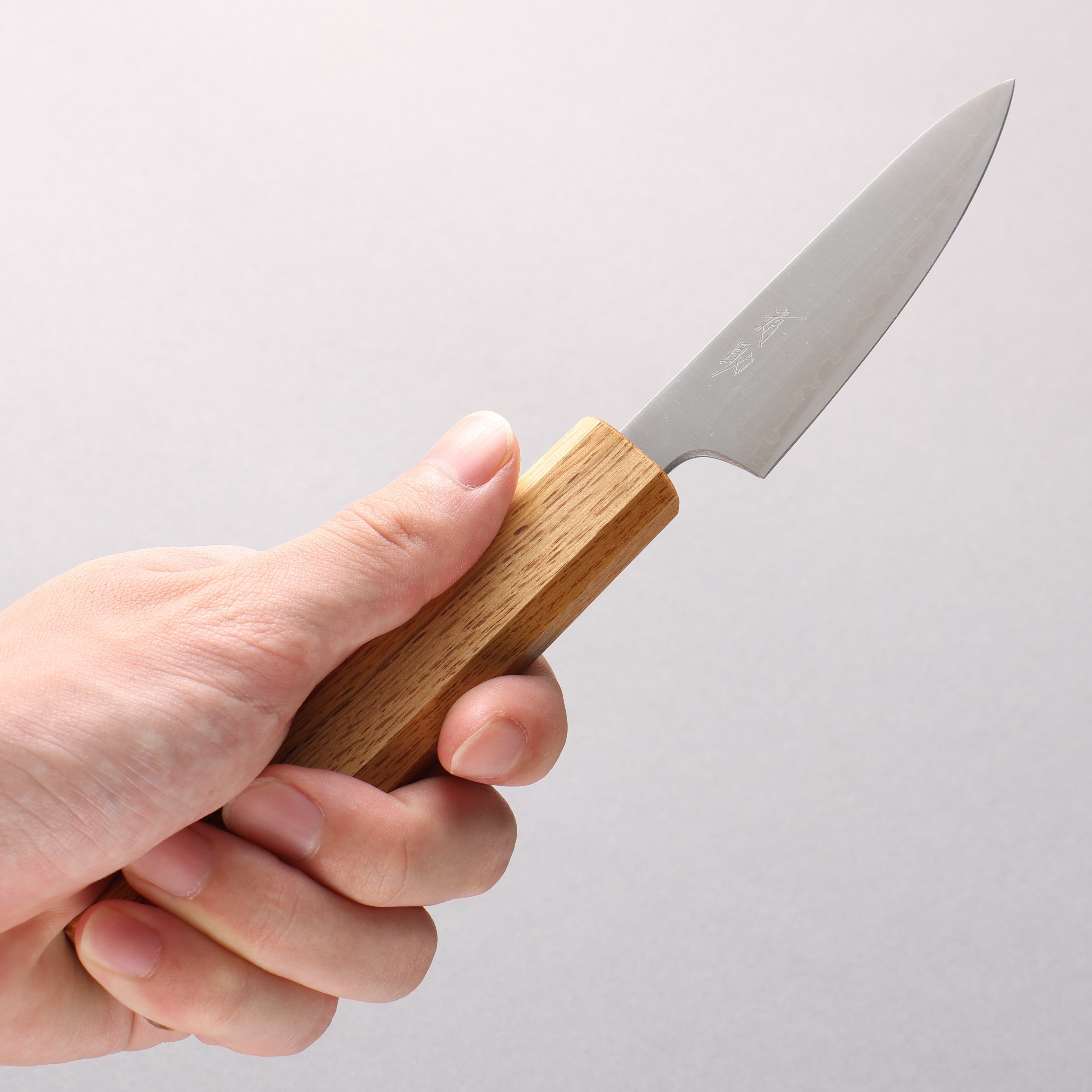 Seisuke Silver Steel No.3 Migaki Polish Finish Paring 80mm White Oak Handle - Japanny - Best Japanese Knife