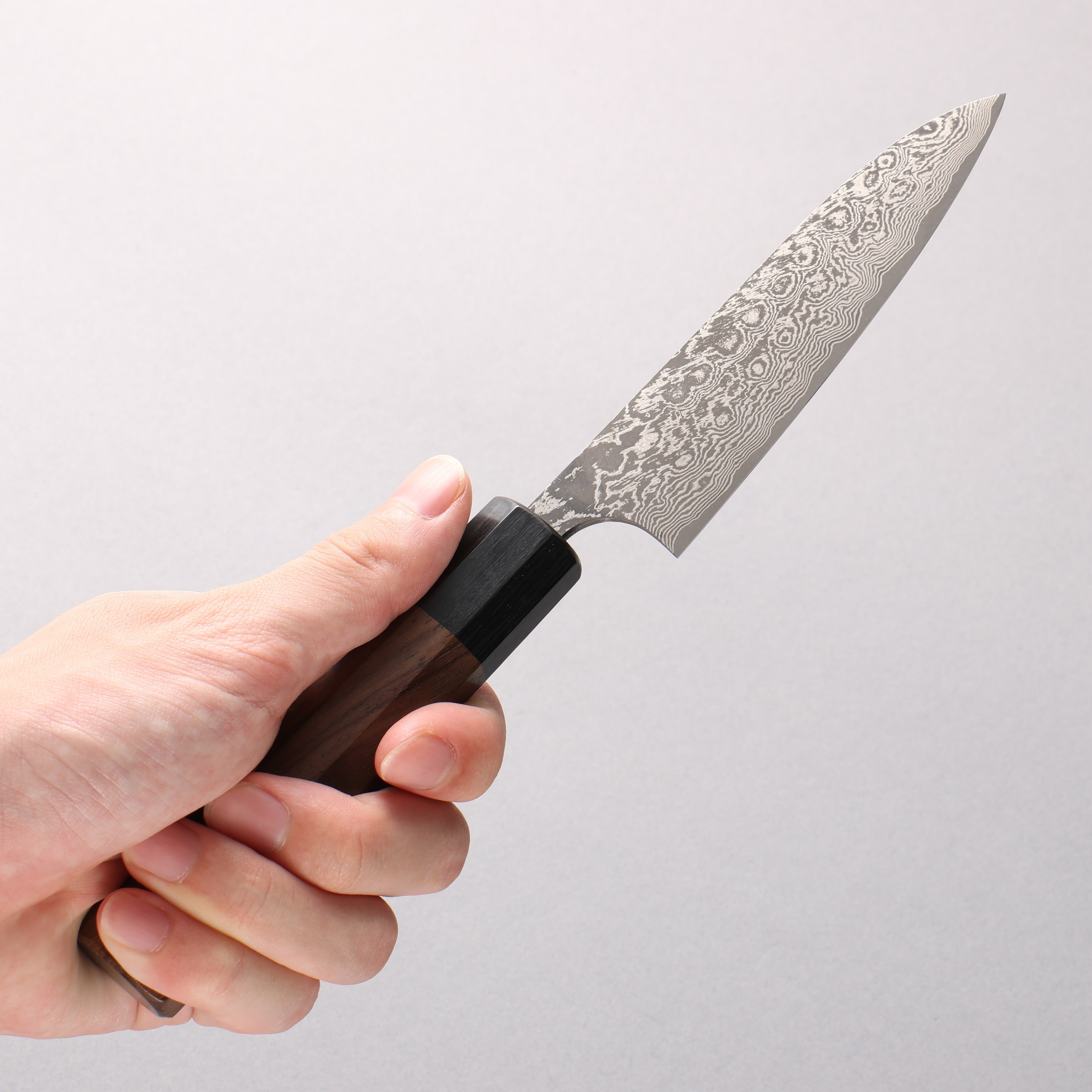 Masakage Kumo VG10 Damascus Petty-Utility 120mm Shitan Handle - Japanny - Best Japanese Knife