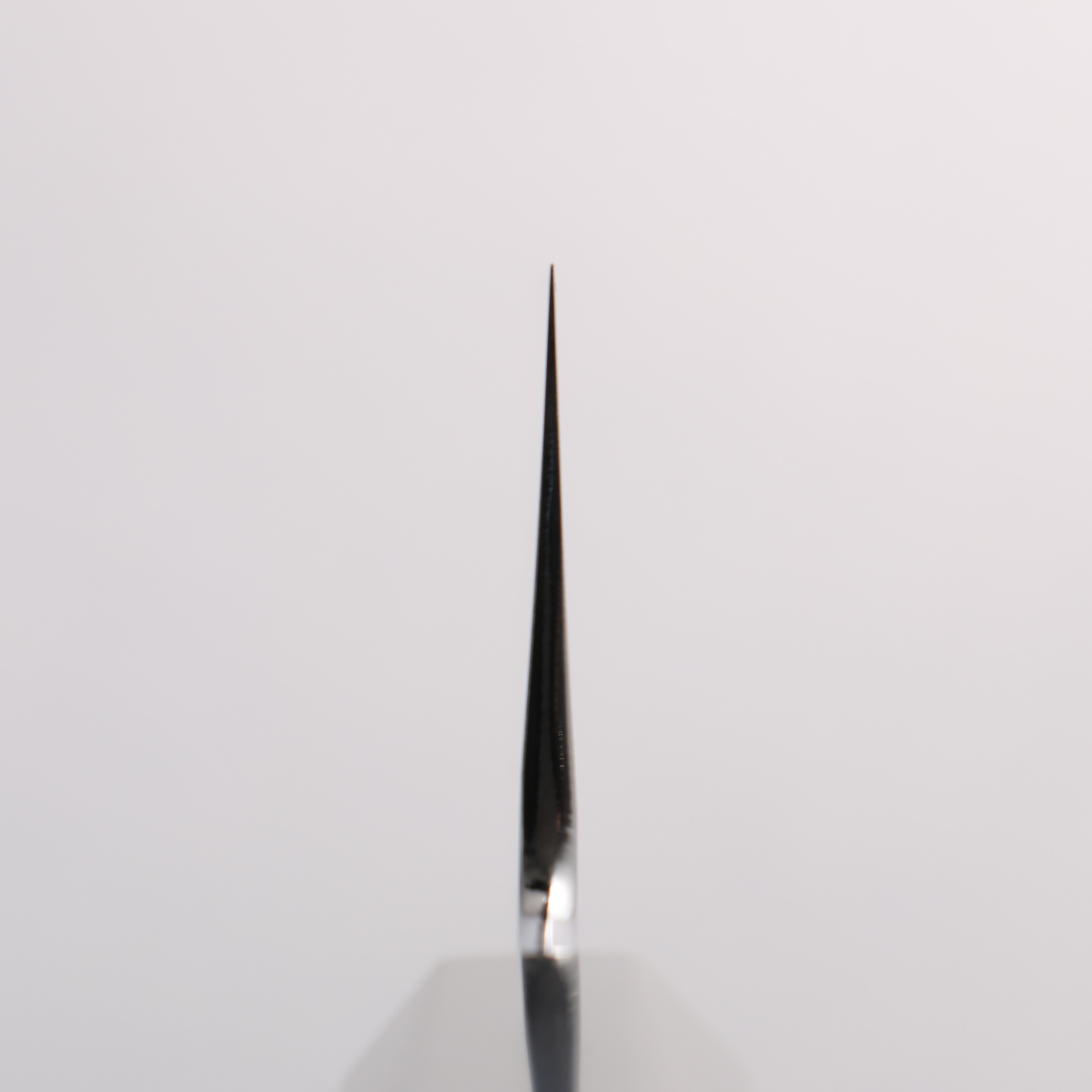 Choyo White Steel Mirrored Finish Santoku 180mm Ebony Wood (ferrule: Black Water Buffalo Horn) Handle