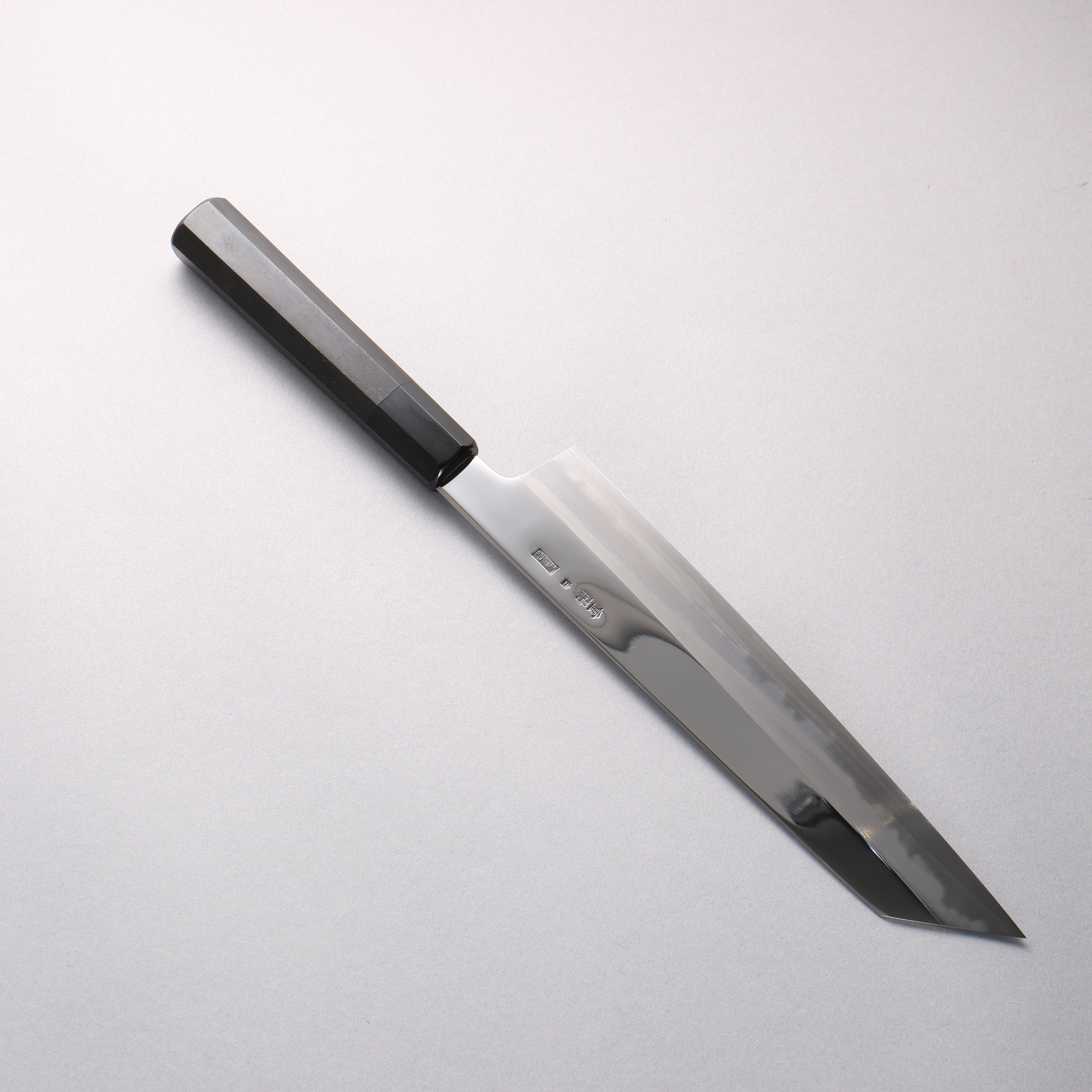 Choyo White Steel Mirrored Finish Kiritsuke Gyuto 240mm Ebony Wood (ferrule: Black Water Buffalo Horn) Handle