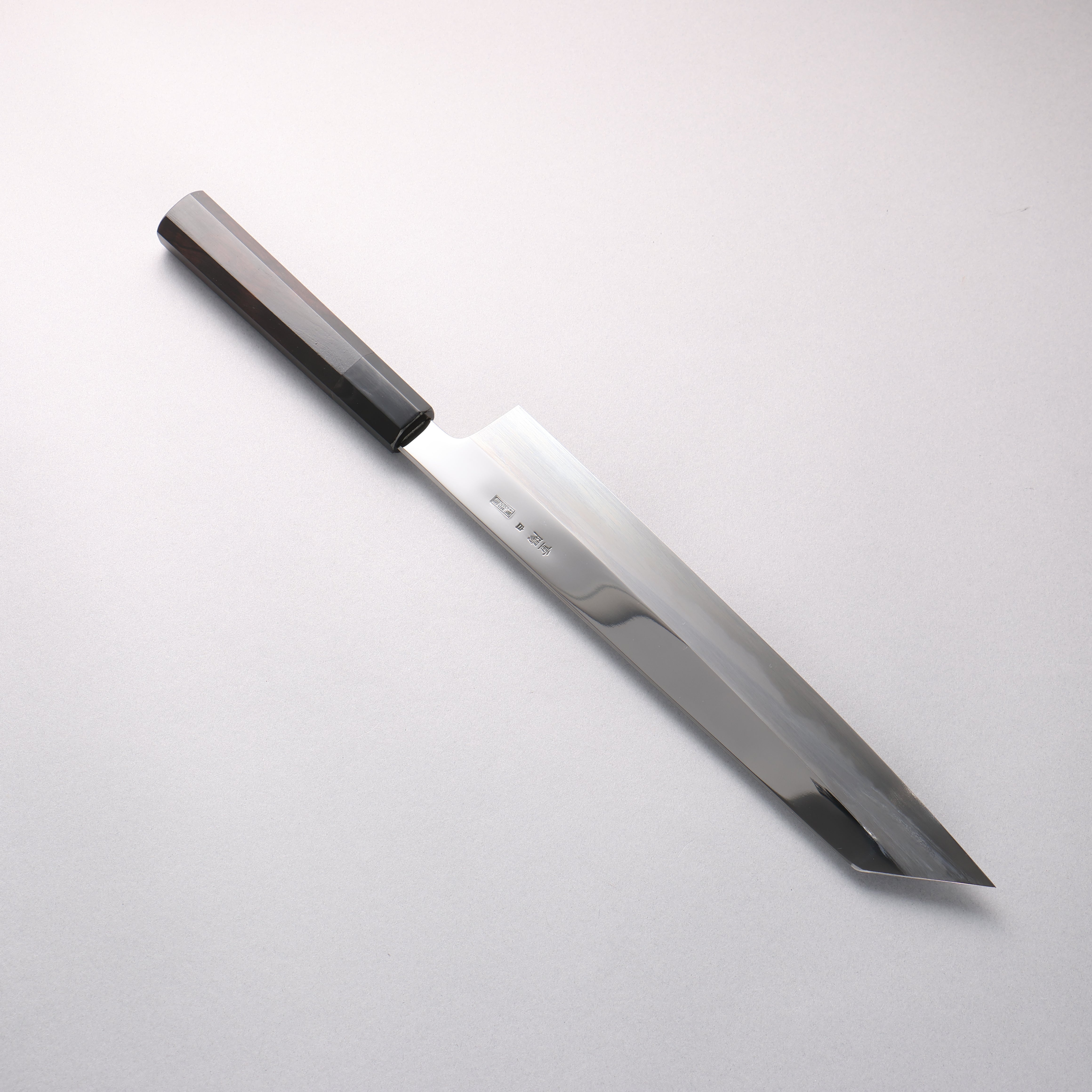 Choyo White Steel Mirrored Finish Kiritsuke Gyuto 270mm Ebony Wood (ferrule: Black Water Buffalo Horn) Handle