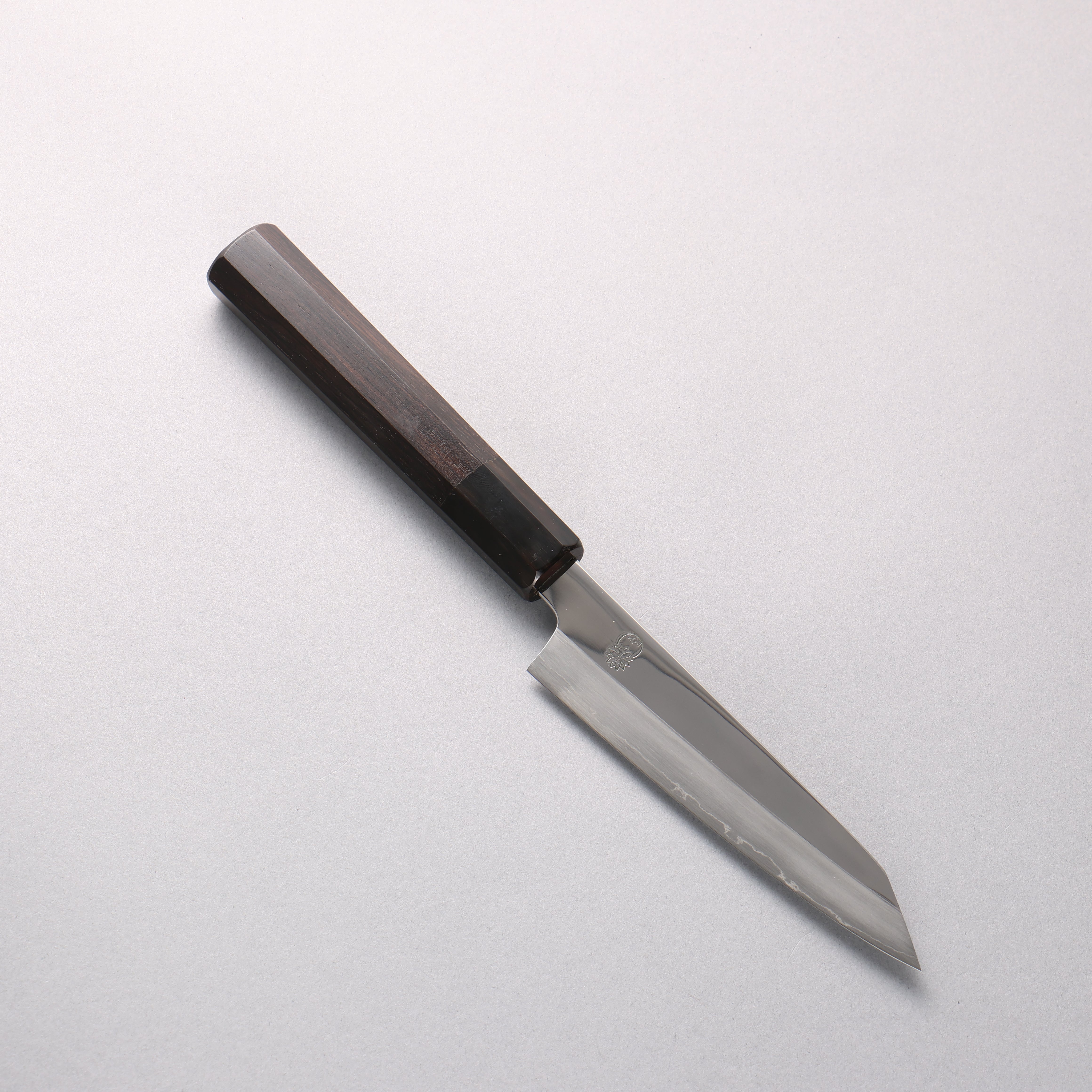 Choyo Silver Steel No.3 Mirrored Finish Petty-Utility 135mm Ebony Wood (ferrule: Black Water Buffalo Horn) Handle