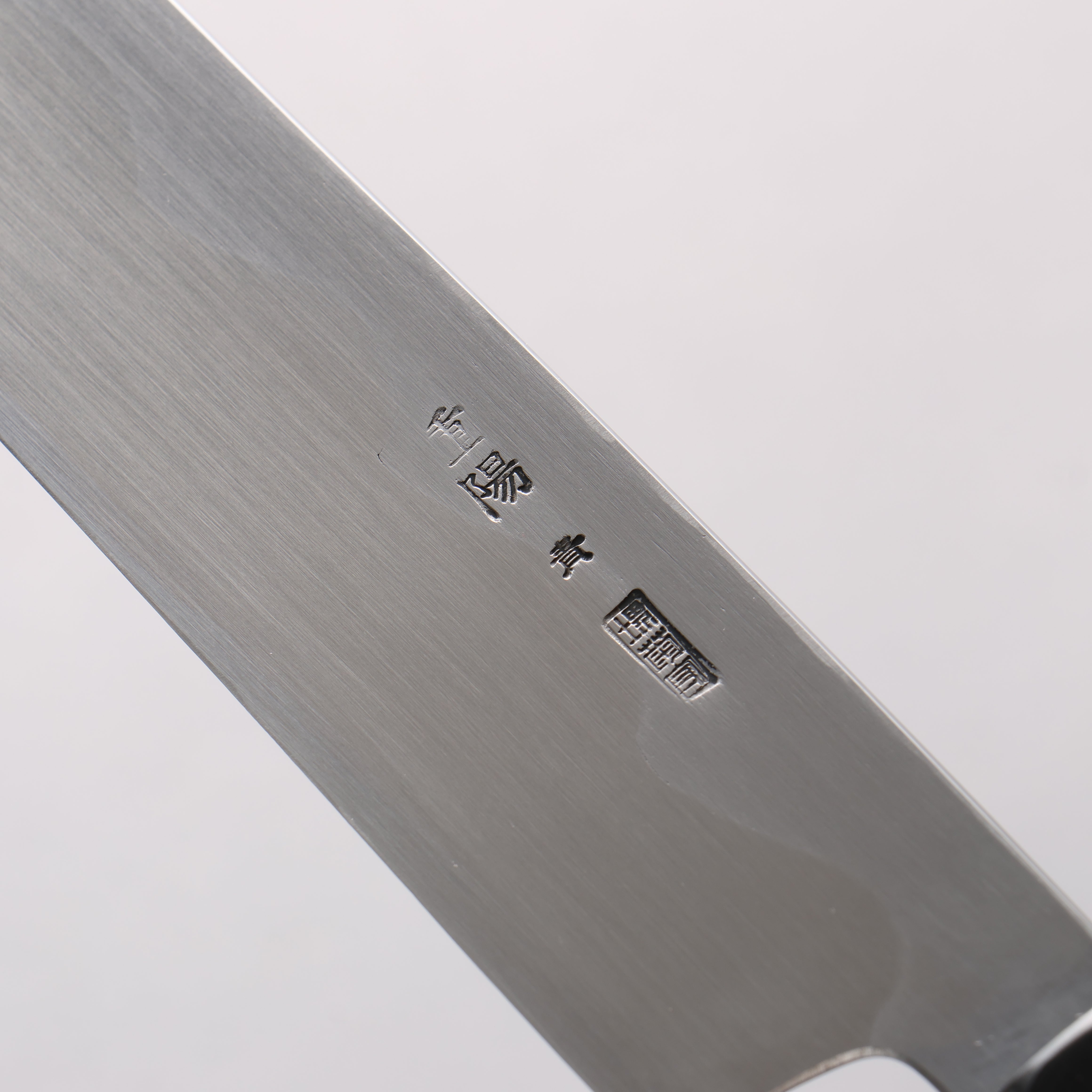 Choyo Blue Steel No.1 Mirrored Finish Yanagiba 300mm Ebony Wood (ferrule: Black Water Buffalo Horn) Handle