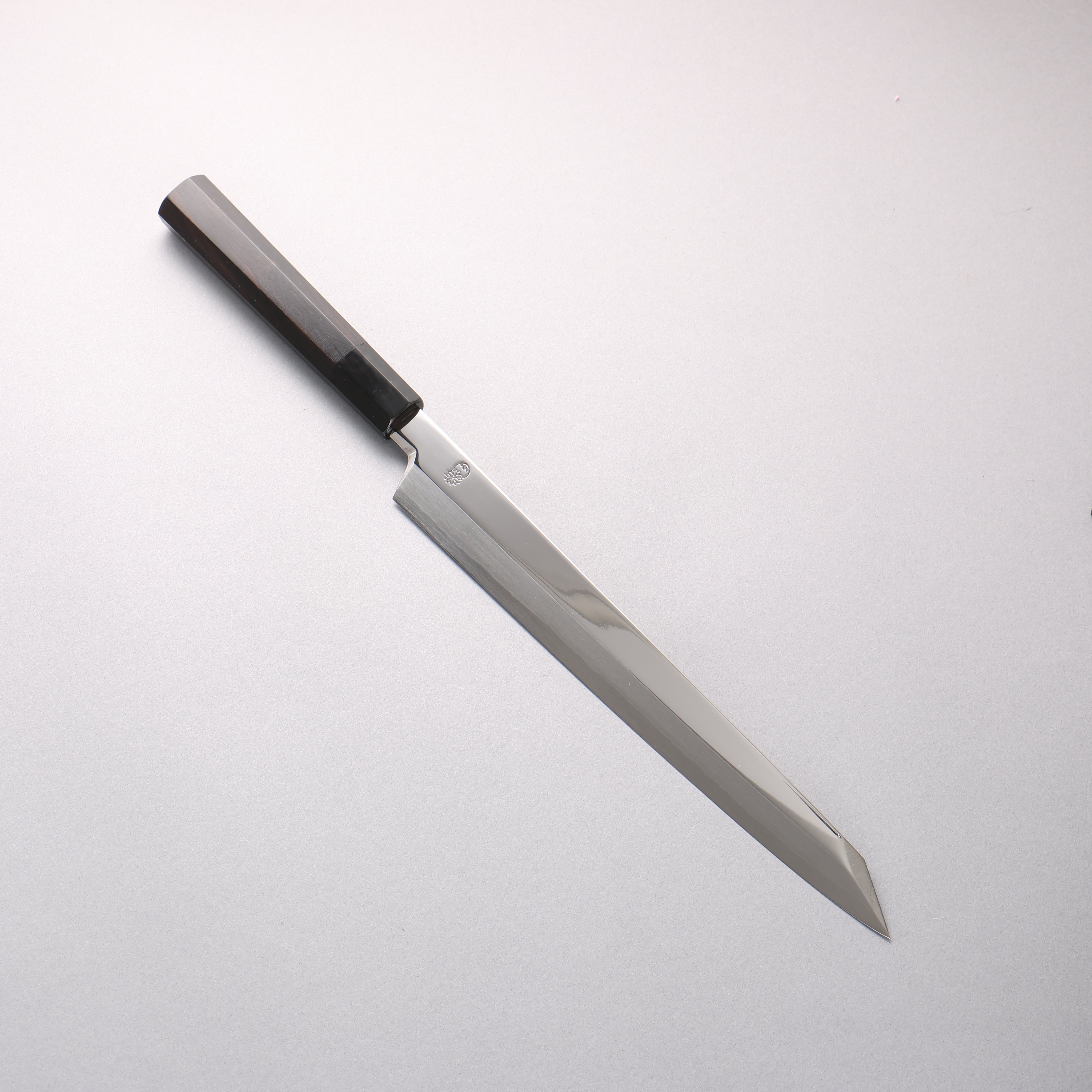 Choyo Silver Steel No.3 Mirrored Finish Kiritsuke Yanagiba 270mm Ebony Wood (ferrule: Black Water Buffalo Horn) Handle