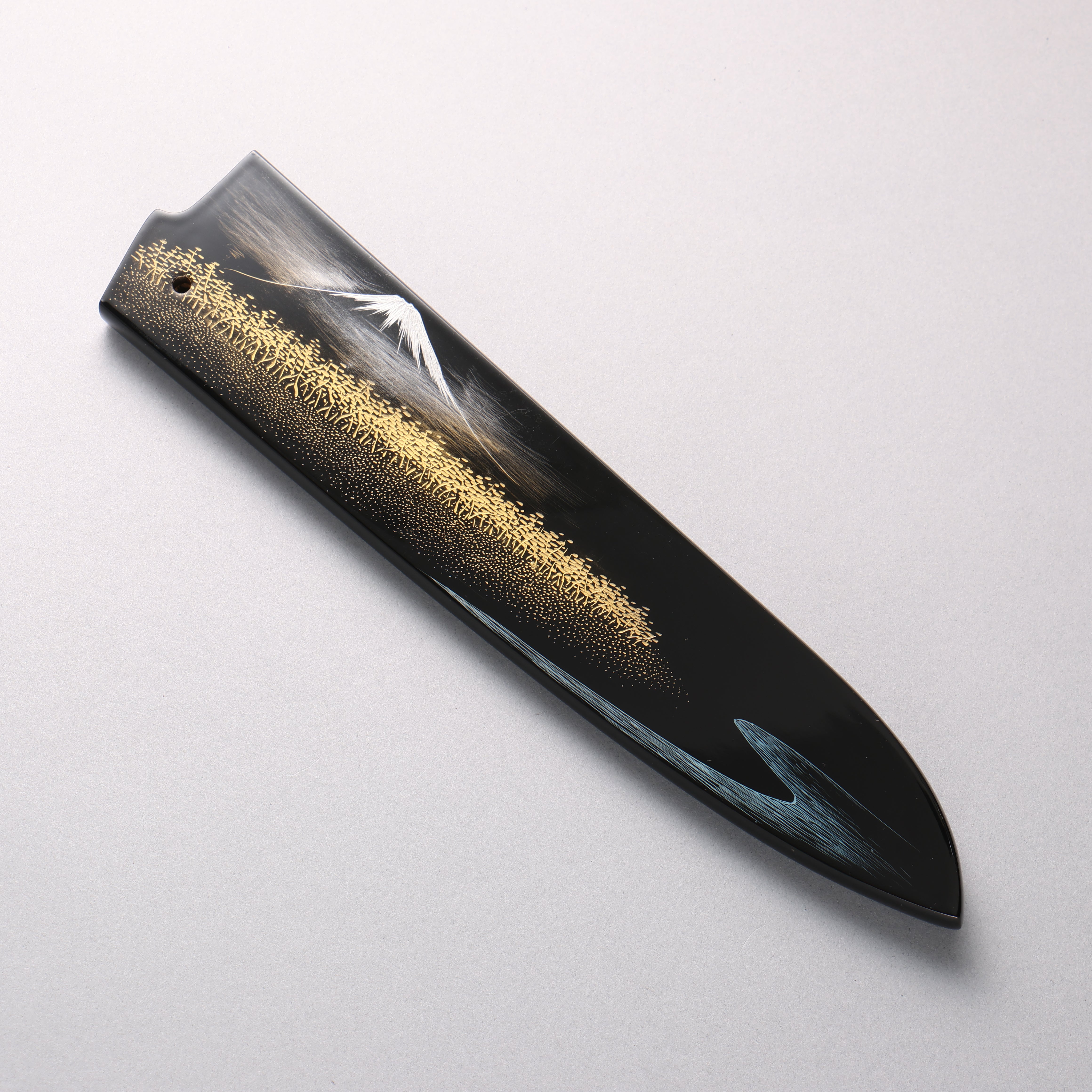 Lacquered Magnolia Sheath for 240mm Gyuto with Plywood pin
