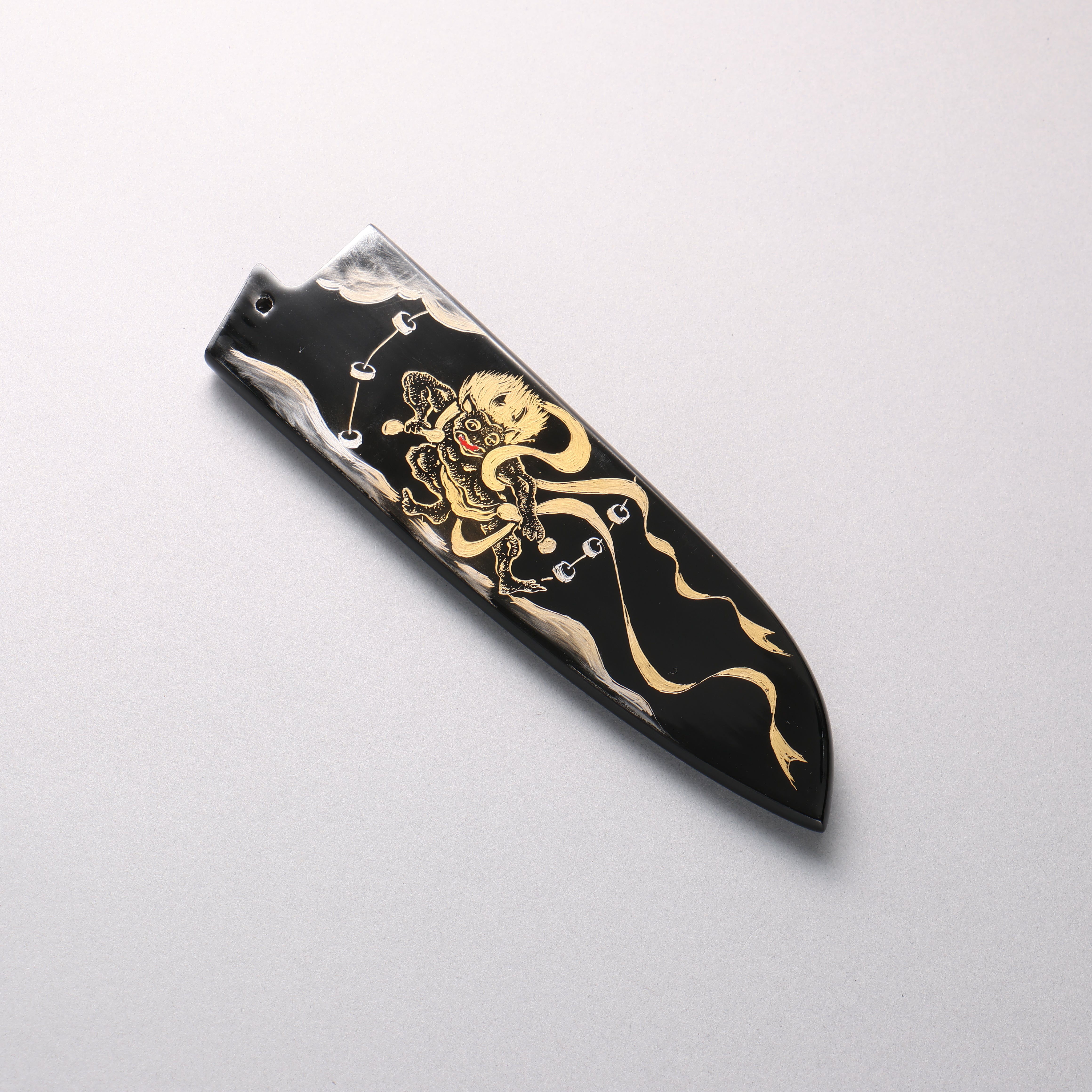 Lacquered Magnolia Sheath for 180mm Santoku with Plywood pin