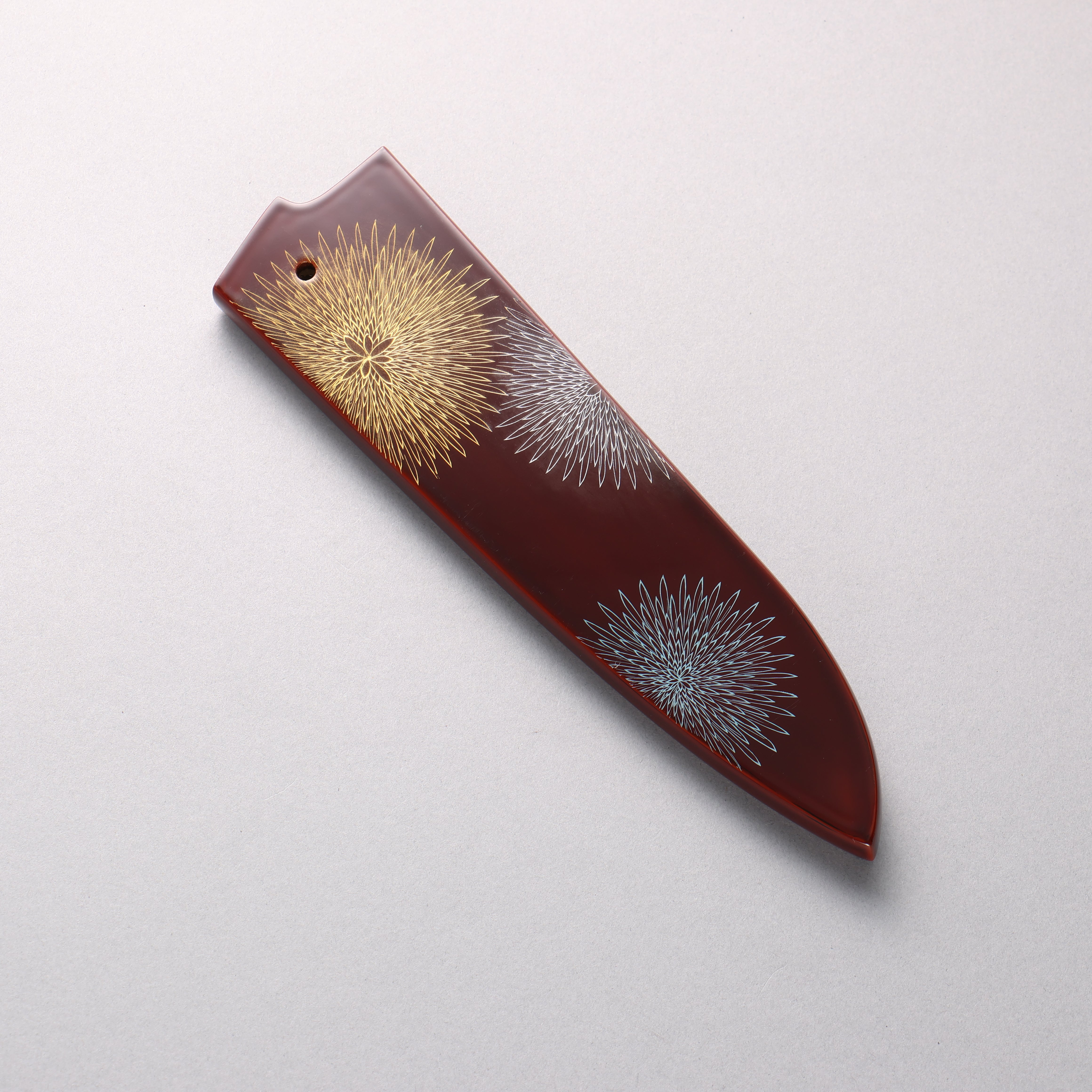 Lacquered Magnolia Sheath for 180mm Gyuto with Plywood pin