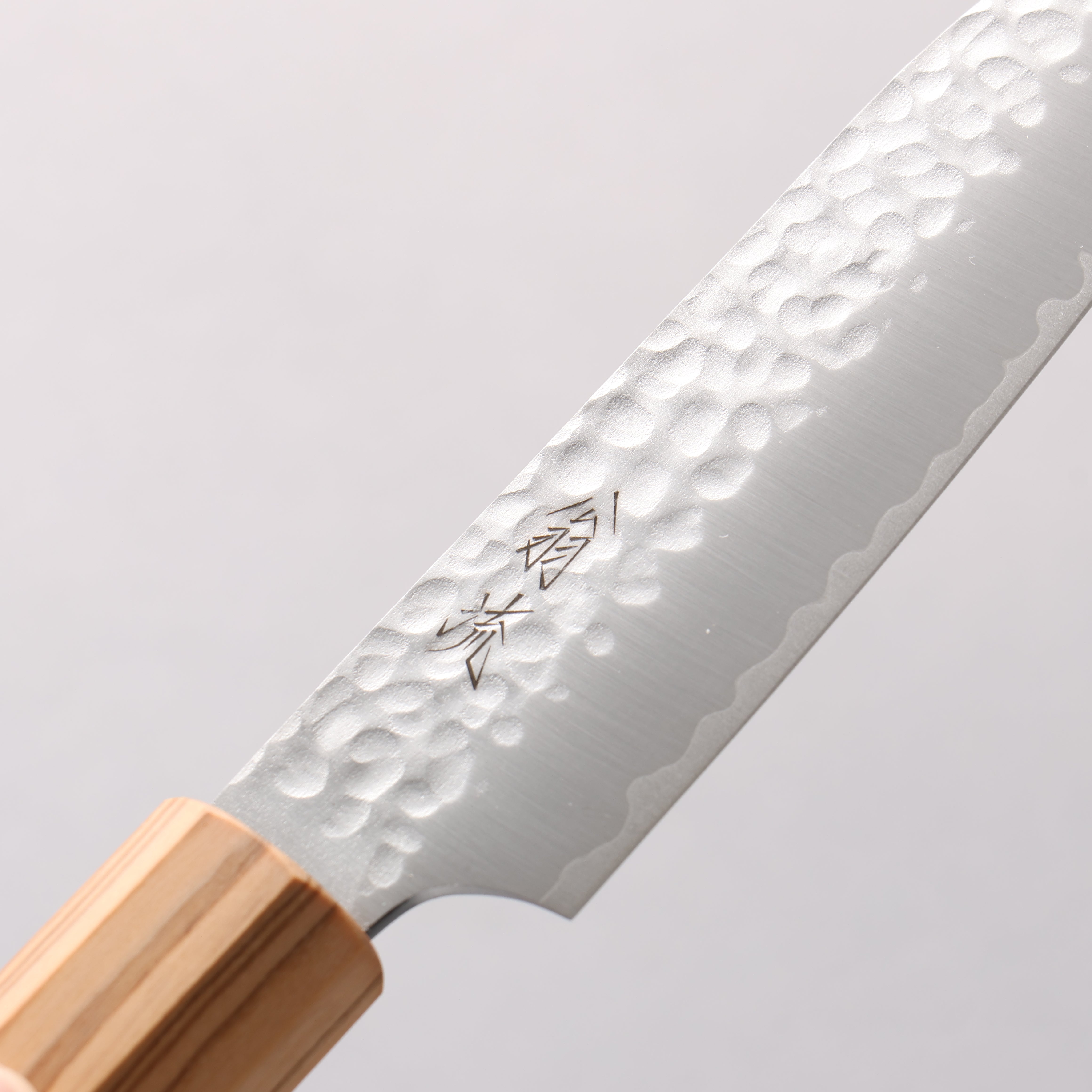 Oul VG10 Hammered Petty-Utility 120mm Olive tree Handle - Japanny - Best Japanese Knife