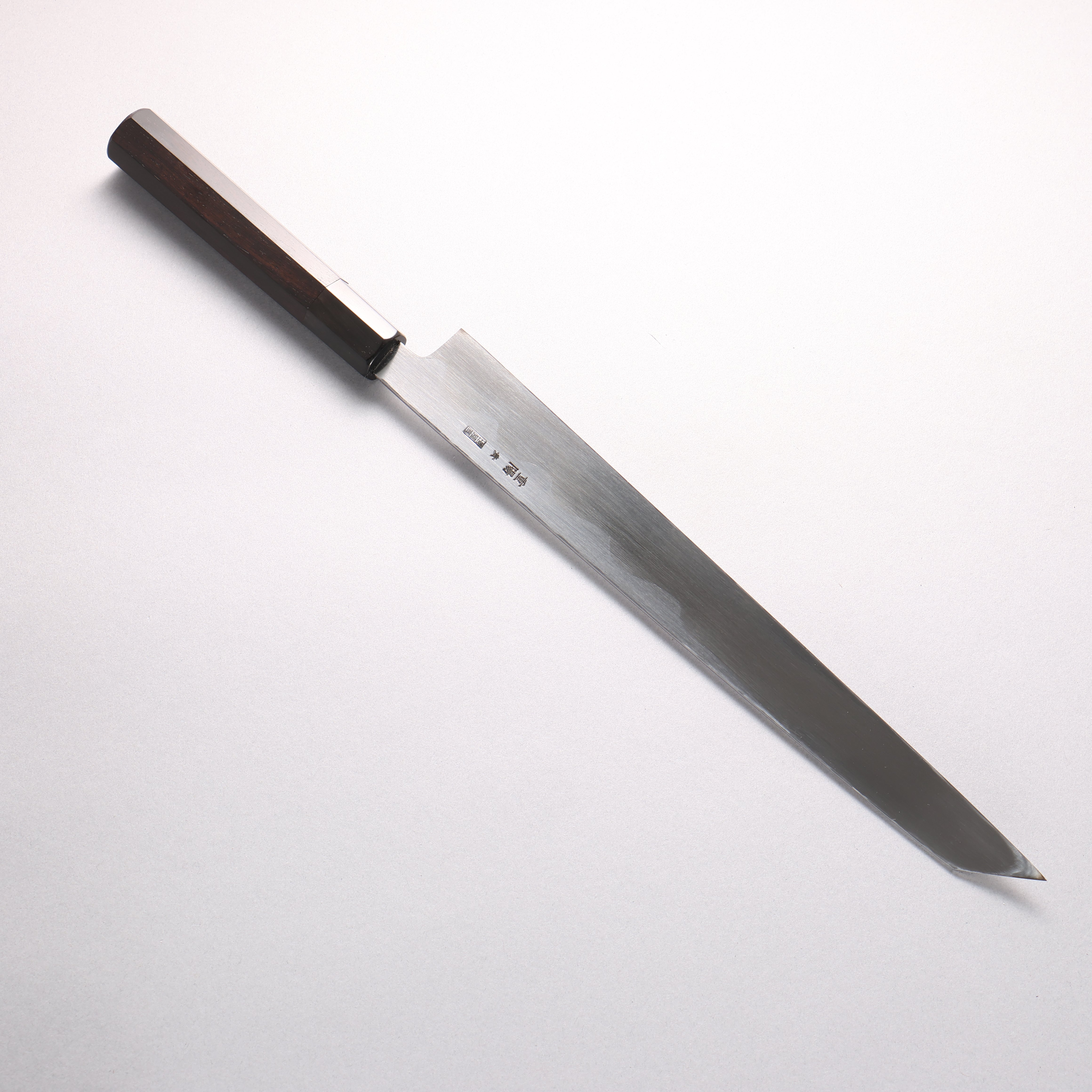 Choyo Blue Steel No.1 Mirrored Finish Kiritsuke Yanagiba 300mm Ebony Wood (ferrule: Black Water Buffalo Horn) Handle