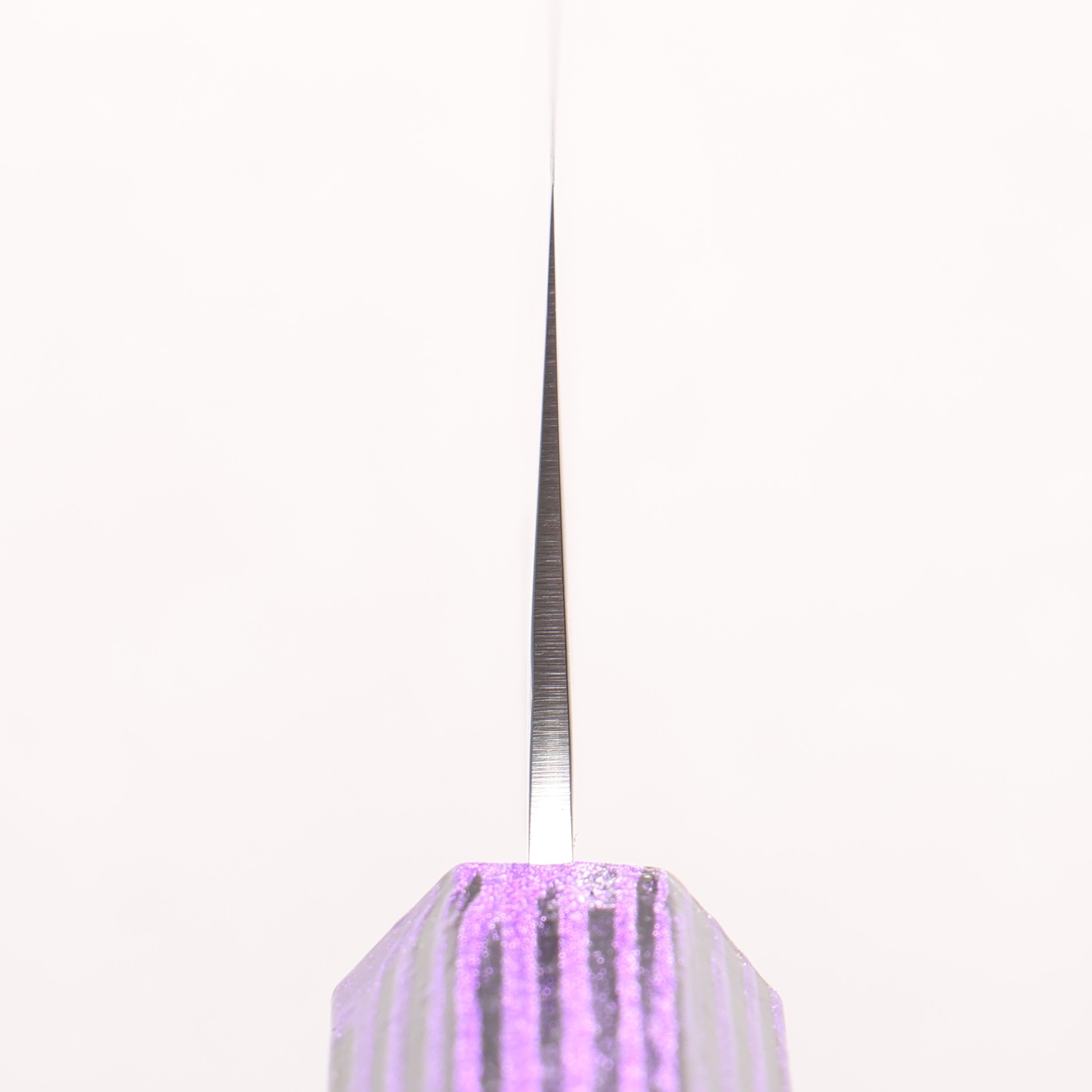 Sakai Takayuki Saikou VG10 Nashiji Kengata Santoku 160mm Brilliant Purple Lacquer Color Handle