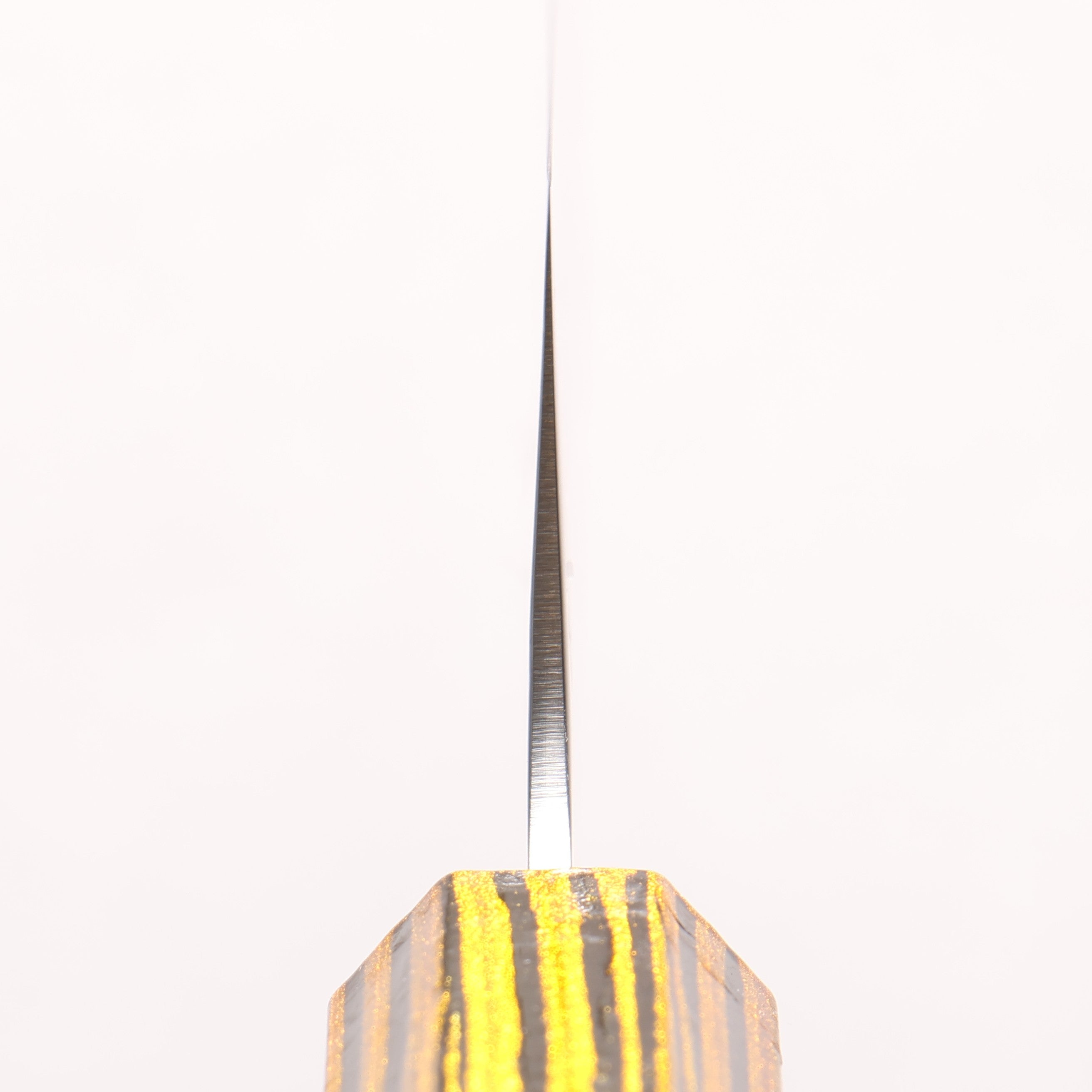 Sakai Takayuki Saikou VG10 Nashiji Kengata Santoku 160mm Brilliant Gold Lacquer Color Handle