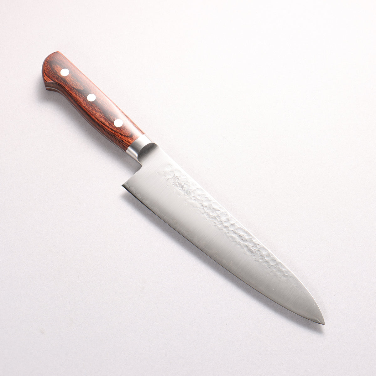 Kanjyo SG2 Hammered Gyuto 180mm Mahogany Pakka wood Handle