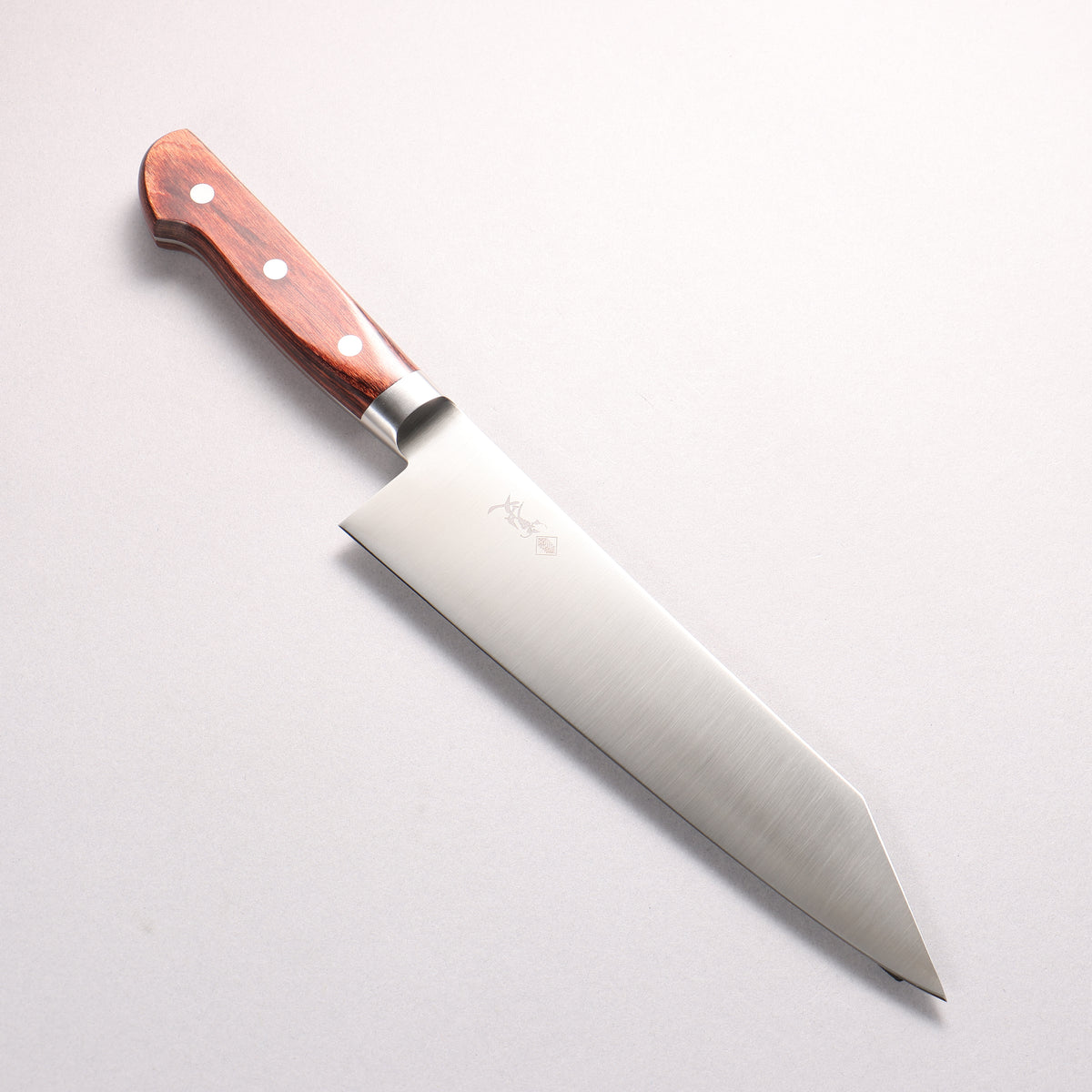 Kanjyo VG10 Kiritsuke Gyuto 210mm Mahogany Pakka wood Handle