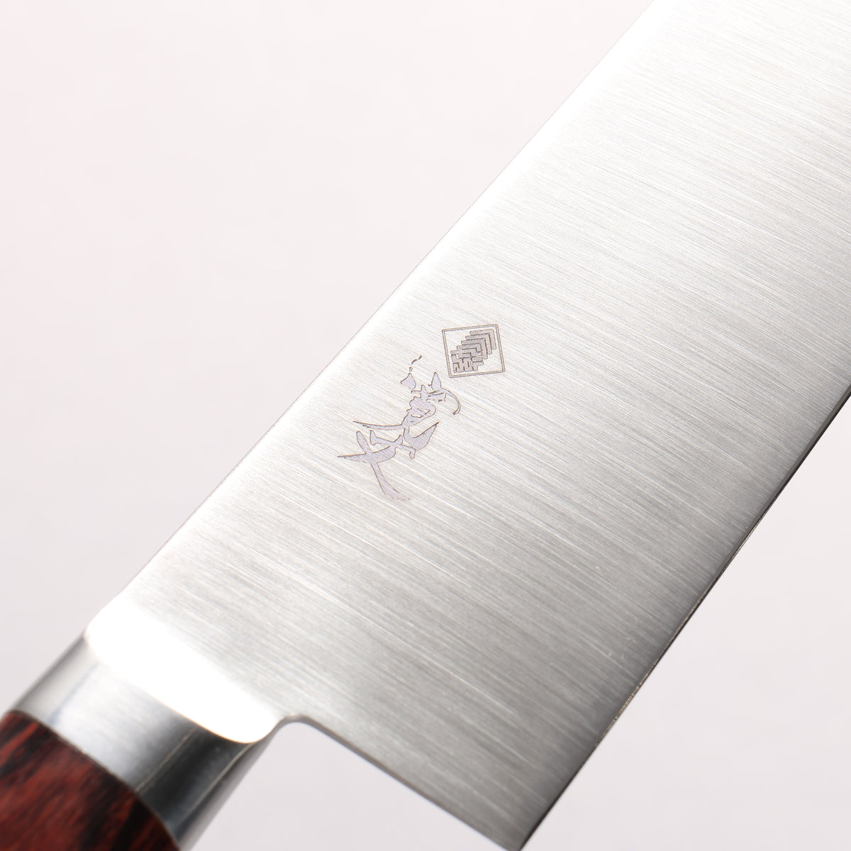 Kanjyo VG10 Kiritsuke Gyuto 210mm Mahogany Pakka wood Handle