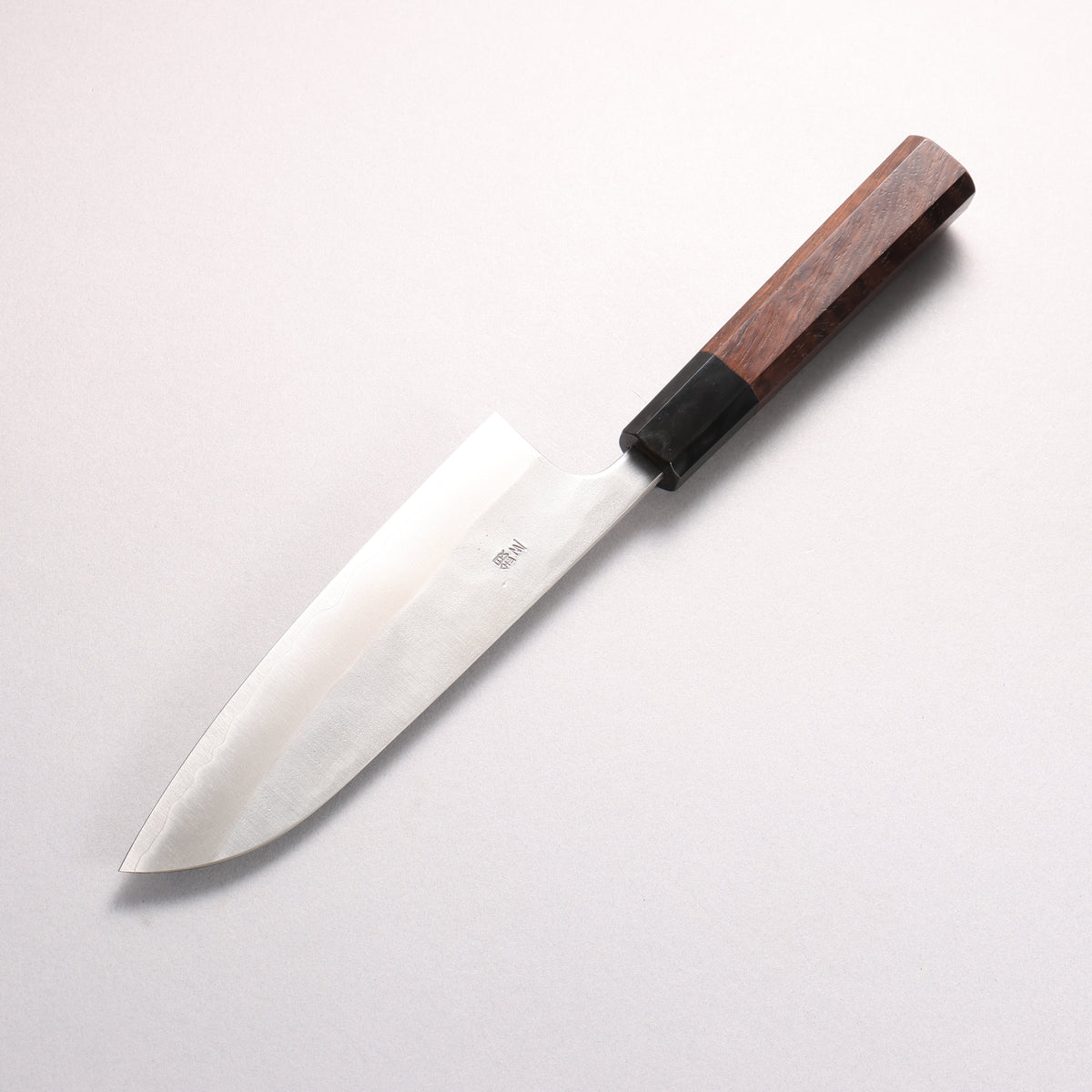 Nao Yamamoto Silver Steel No.3 Nashiji Santoku 165mm Walnut (Ferrule : Black Water Buffalo Horn) Handle