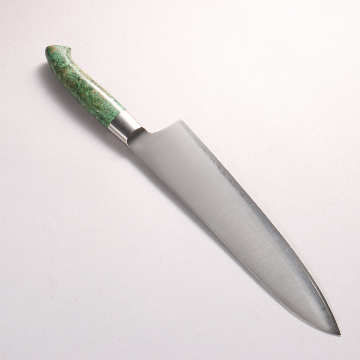 Kajin ZDP189 3 Layer Gyuto 240mm Stabilized wood Handle