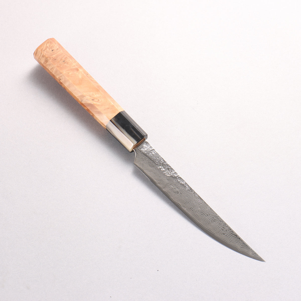 Enkyu SG2 Damascus Migaki Finished Kiritsuke Petty-Utility 135mm Chinese Quince Handle - Japanny - Best Japanese Knife