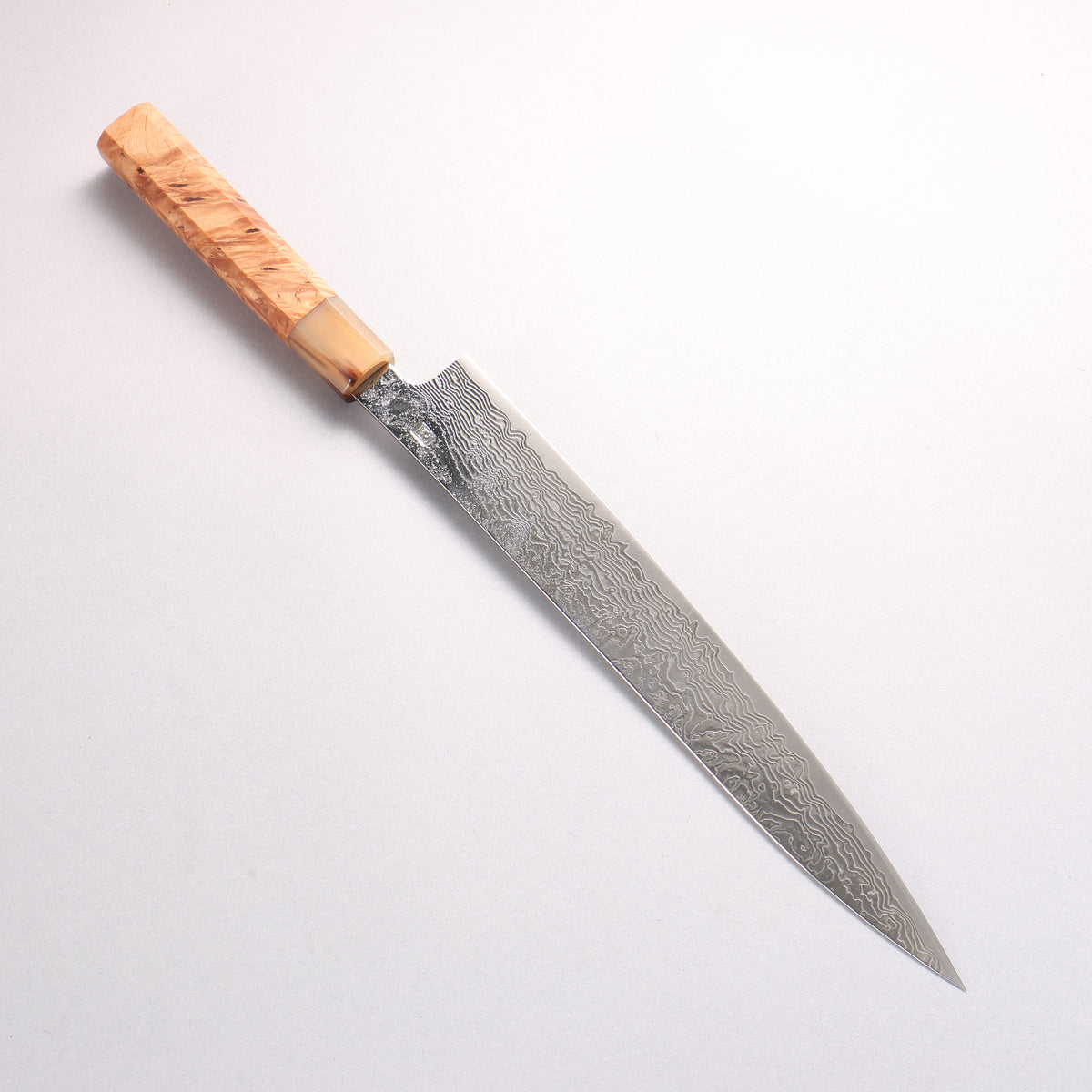 Enkyu SG2 Damascus Migaki Finished Sujihiki 270mm Chinese Quince Handle - Japanny - Best Japanese Knife