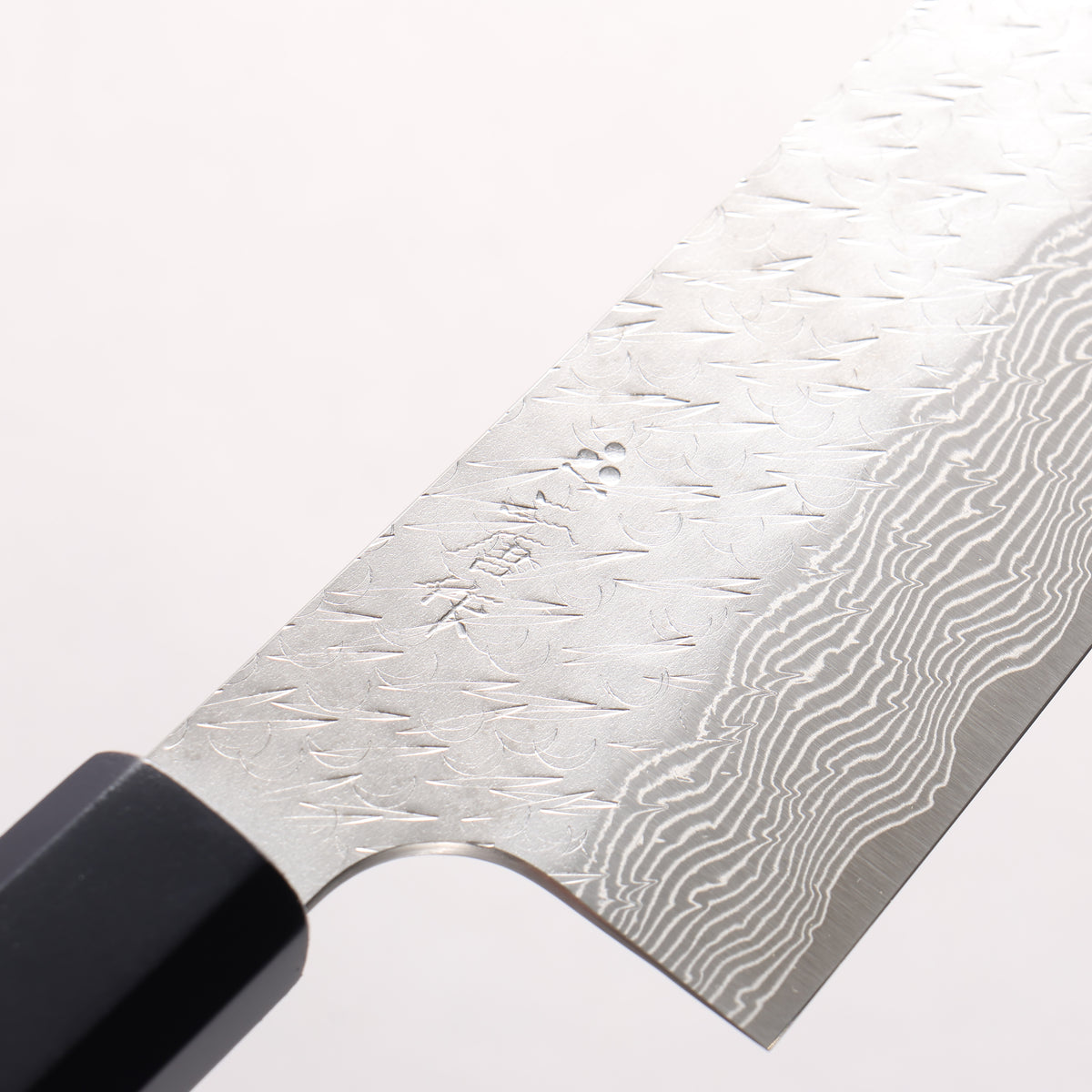 Nigara SPG STRIX Hammered Damascus Gyuto 210mm Indigo dyed Handle
