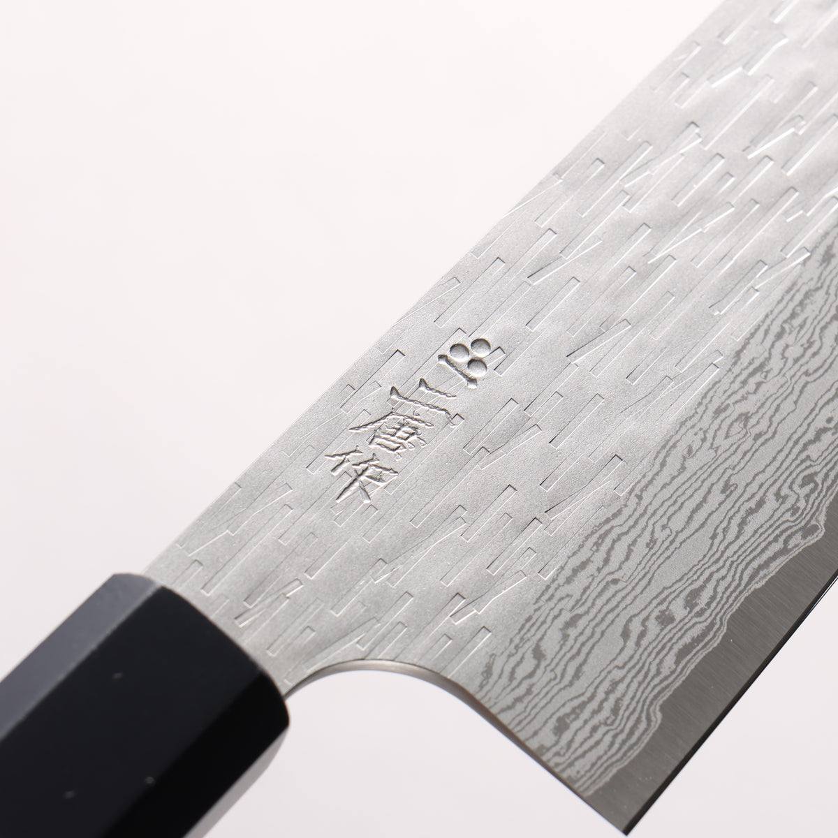 Nigara VG-XEOS Hammered Damascus Santoku 180mm Indigo dyed Handle