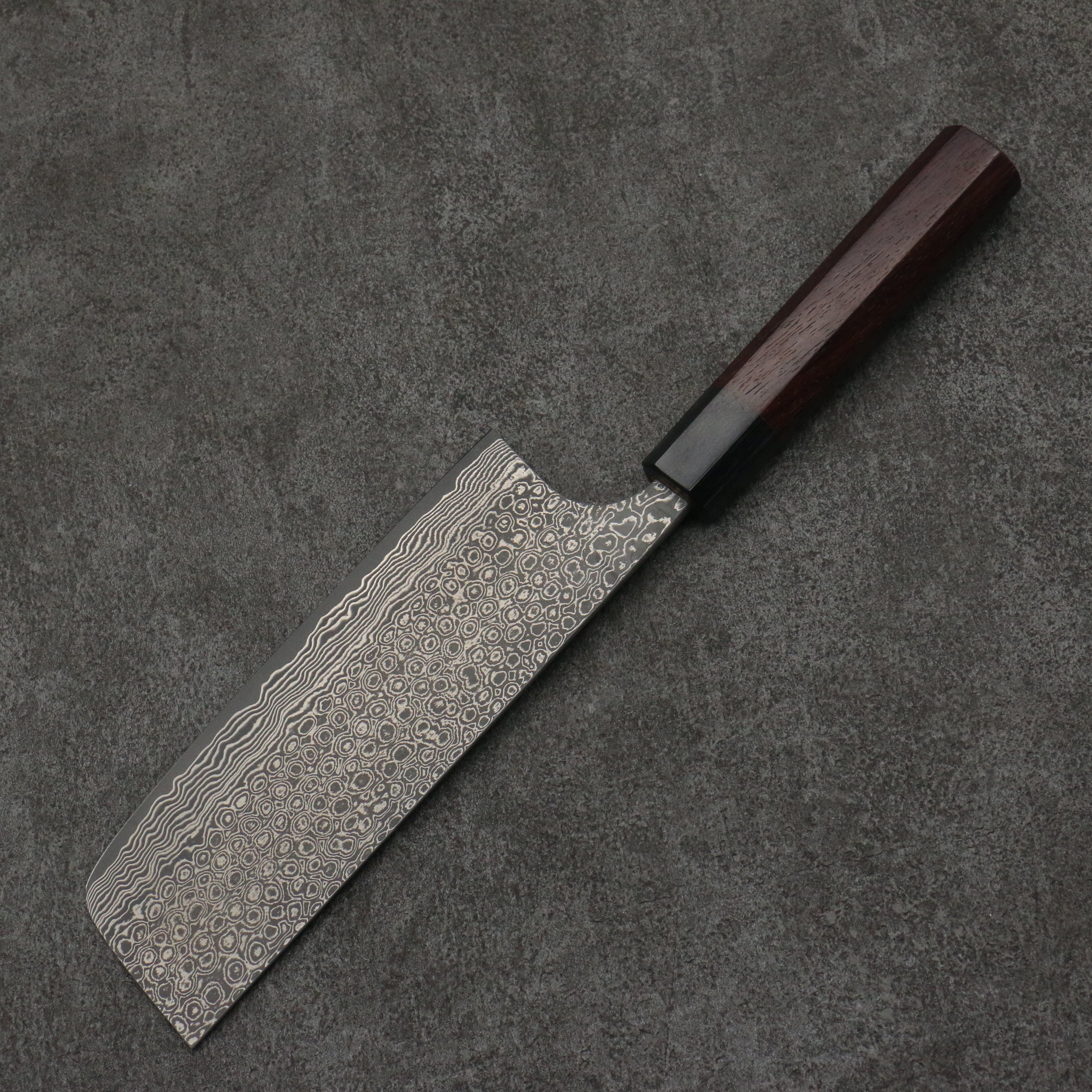 Masakage Kumo VG10 Damascus Nakiri 165mm Rosewood Handle - Japanny - Best Japanese Knife