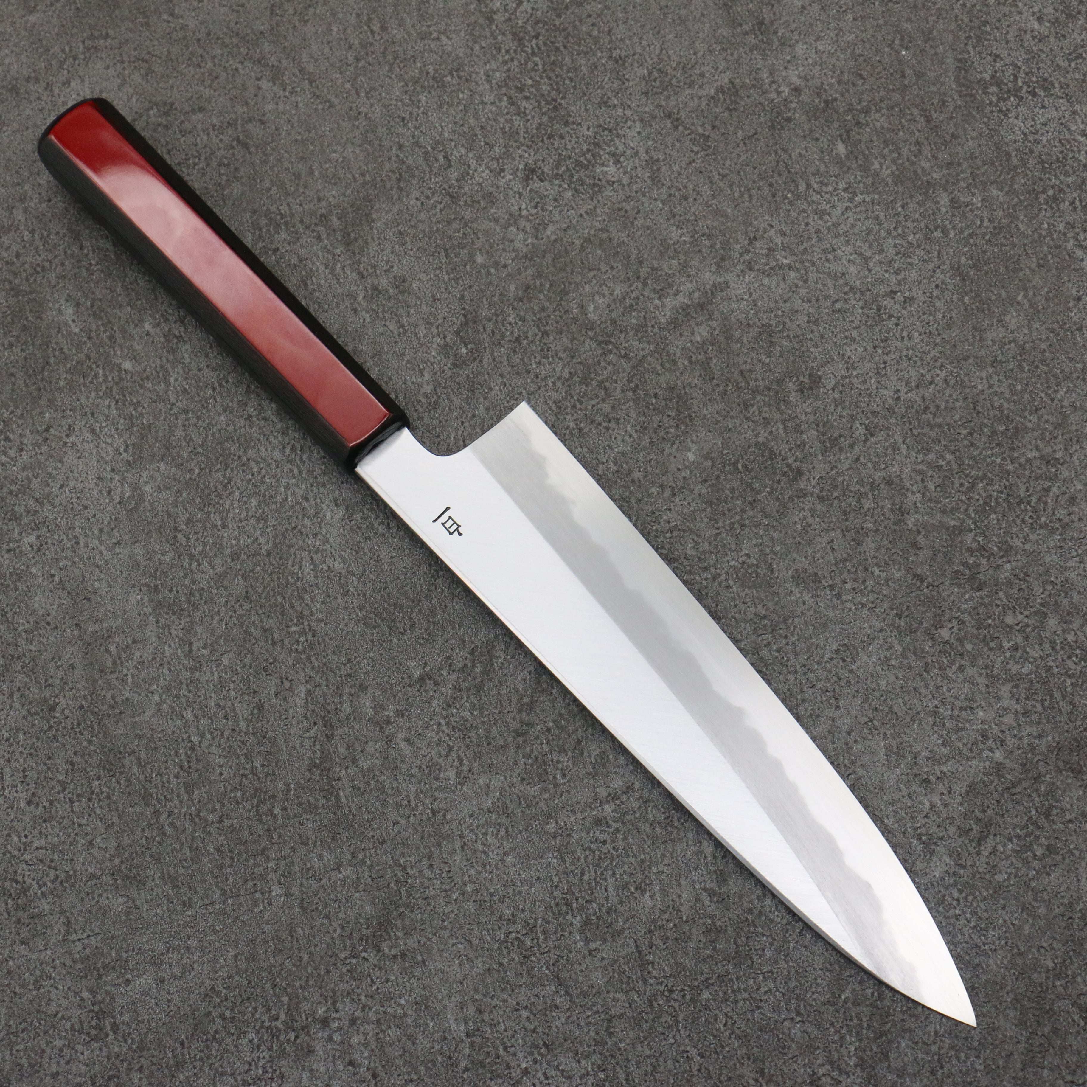 Kagekiyo White Steel No.1 Gyuto 210mm Akaro Lacquered (Magnolia) Handle - Japanny - Best Japanese Knife