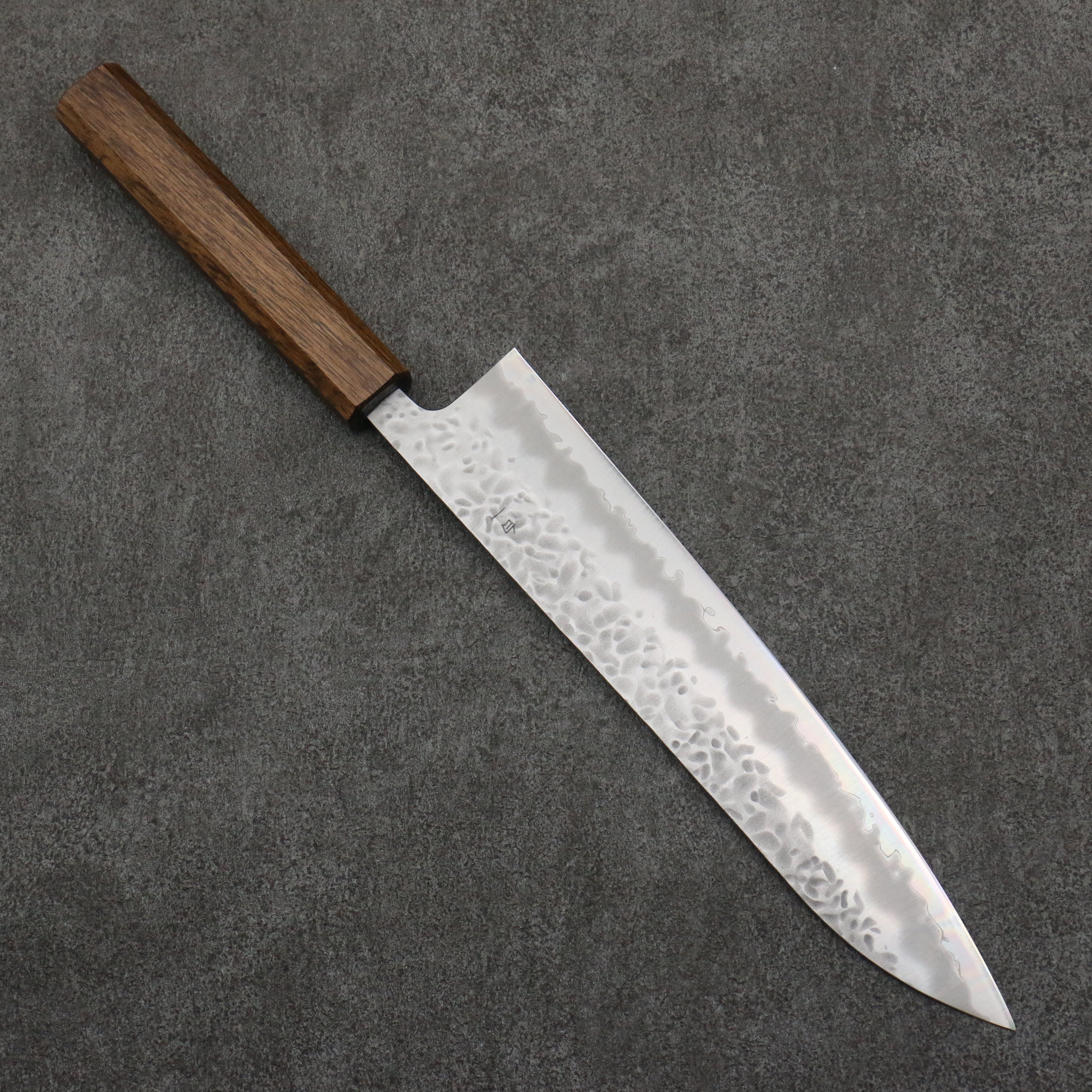 Oul White Steel No.1 Hammered Gyuto 240mm Oak Handle - Japanny - Best Japanese Knife