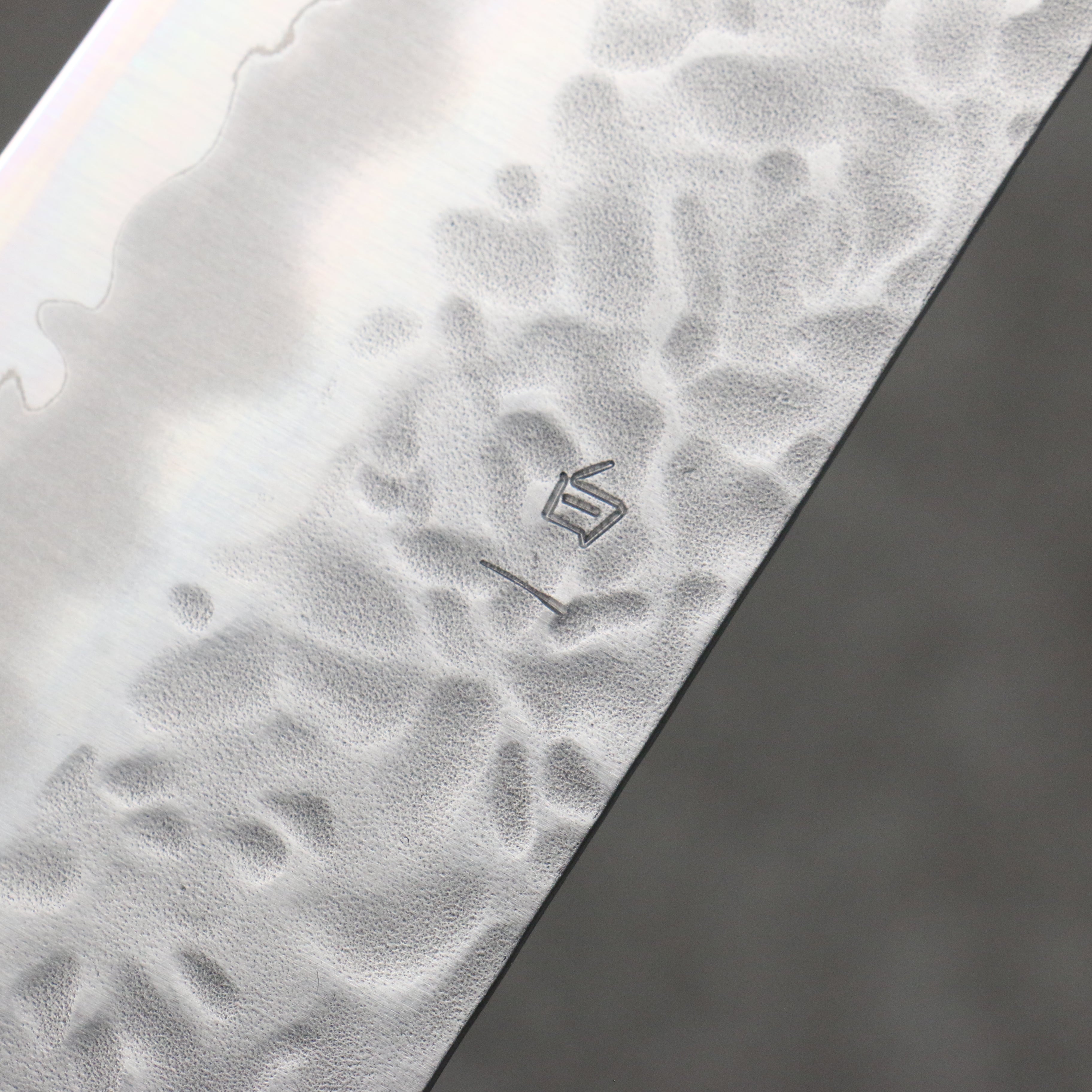 Oul White Steel No.1 Hammered Gyuto 240mm Oak Handle - Japanny - Best Japanese Knife